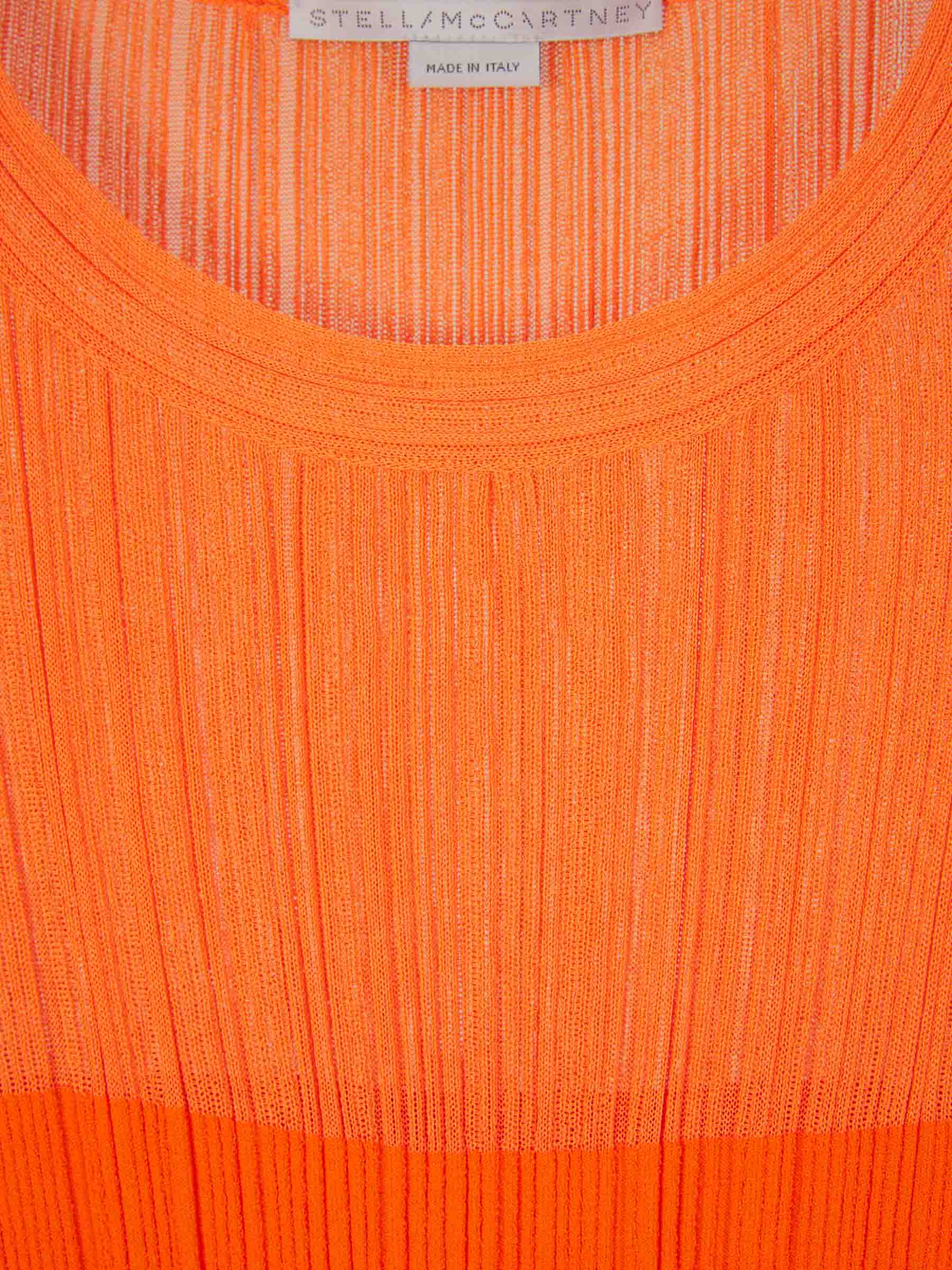 Outlet online Stella McCartney Mujer Vestido Midi Punto color Naranja sku 721-000187 01 - Foto 3