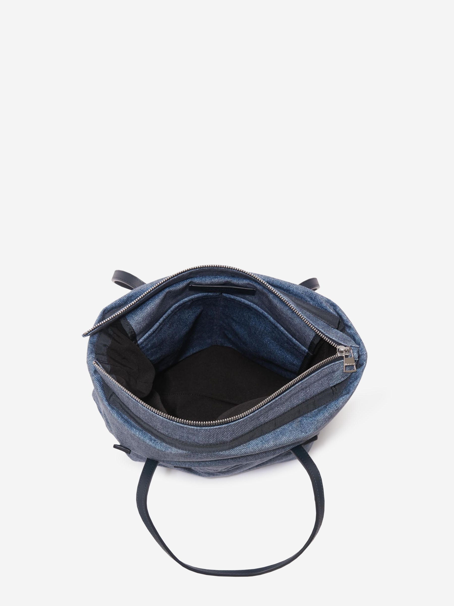 Outlet online JW Anderson Mujer Bolso de Mano Logo color Azul Denim Oscuro sku 810-007755 01 - Foto 4