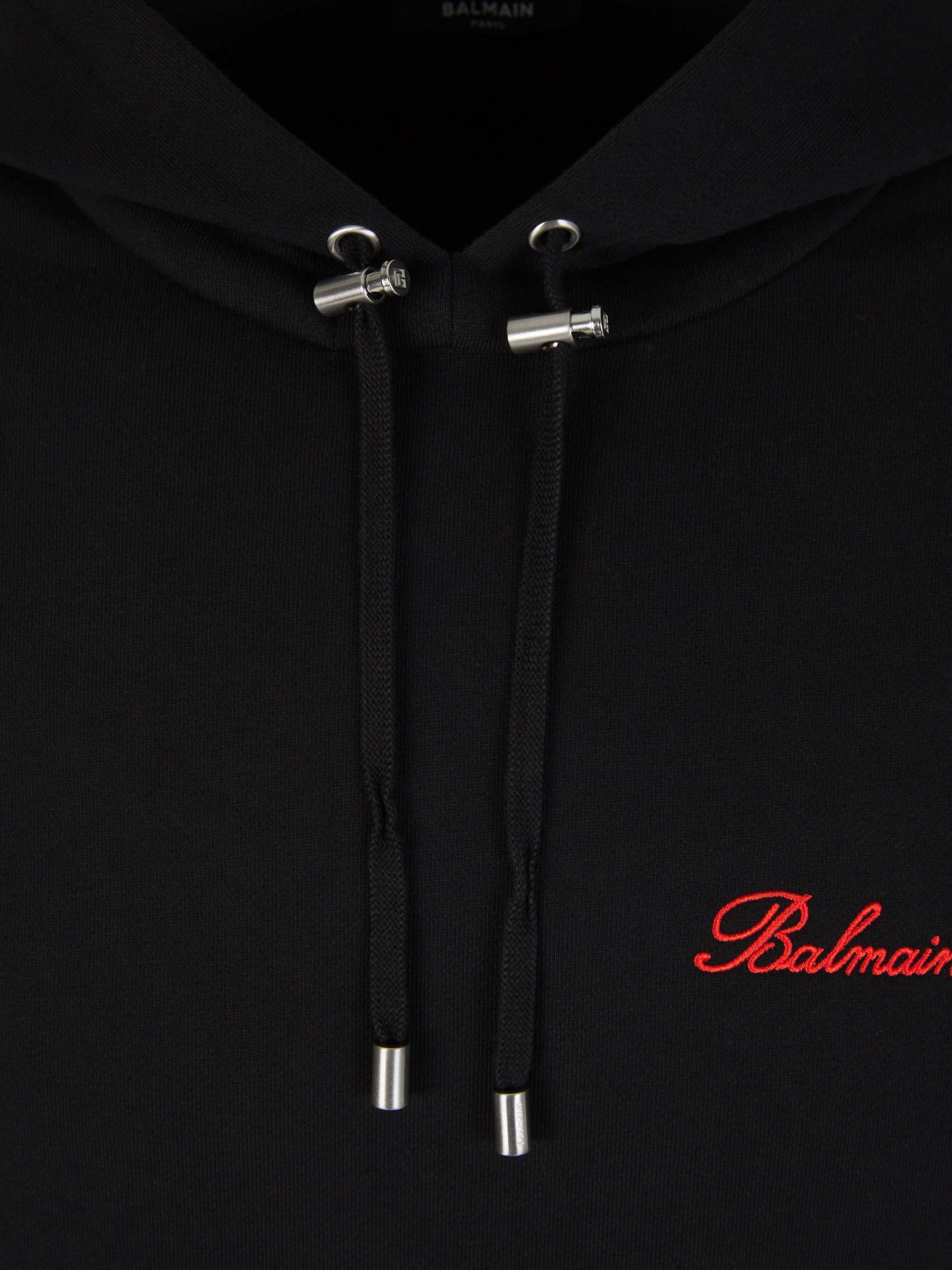 Outlet online Balmain Hombre Sudadera Capucha Logo color Negro sku 545-001484 01 - Foto 4