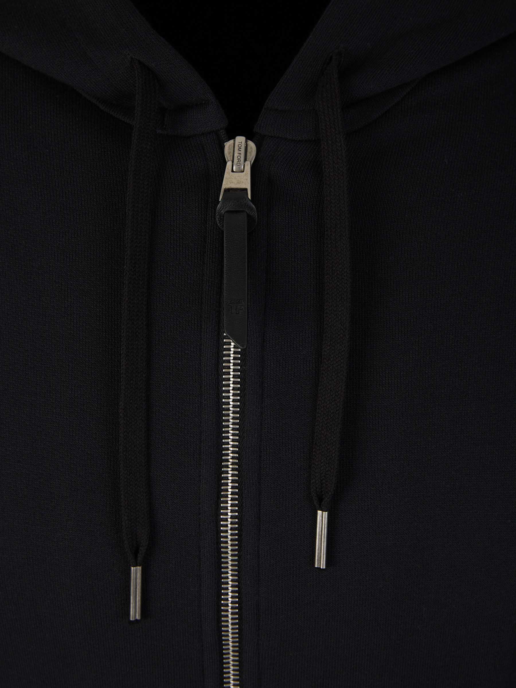 Outlet online Tom Ford Hombre Sudadera Cremallera Capucha color Negro sku 545-001535 01 - Foto 3