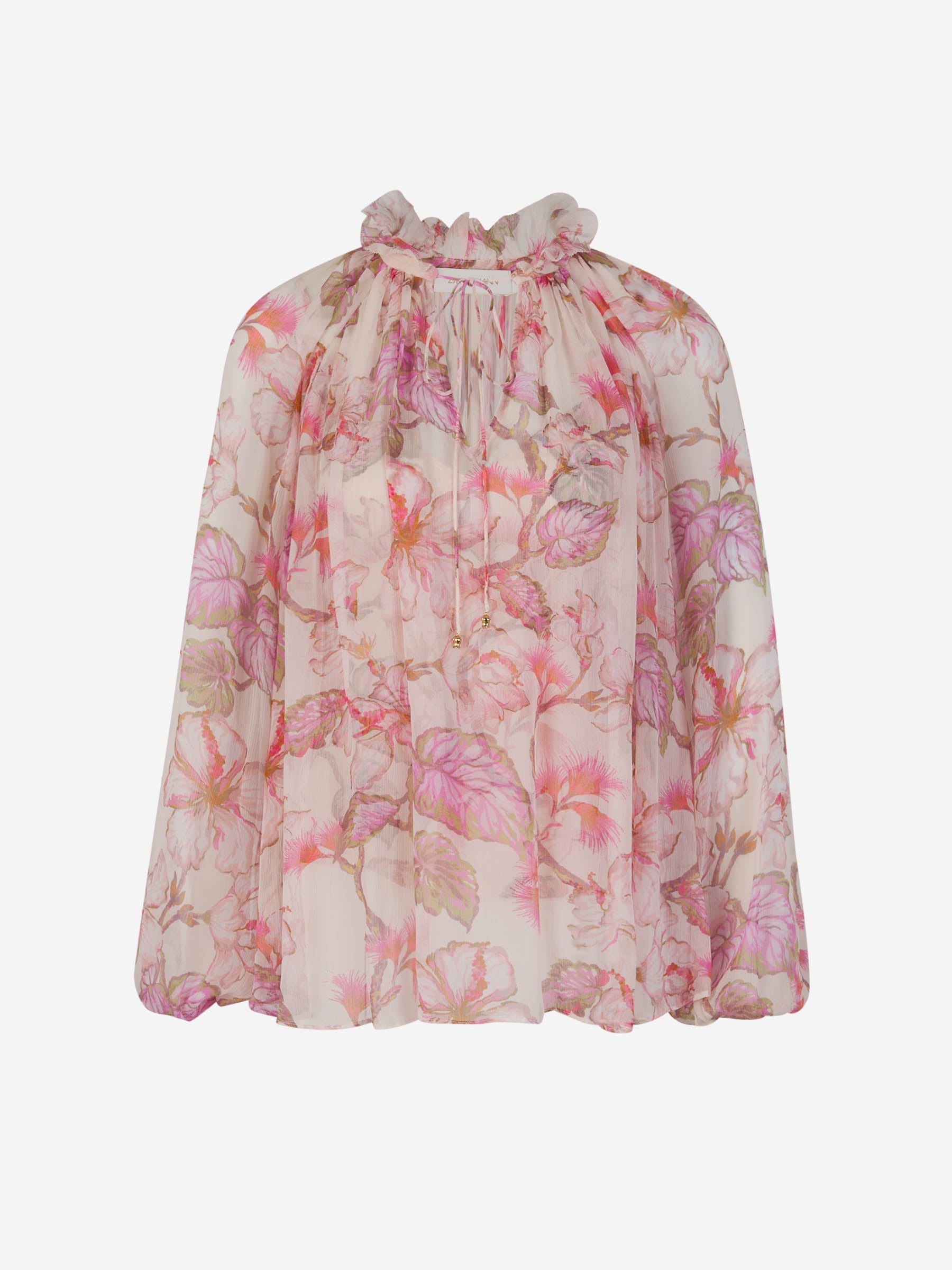 Outlet online Zimmermann Mujer Blusa Billow Fruncida color Rosa Empolvado sku 701-002009 00 - Foto 1