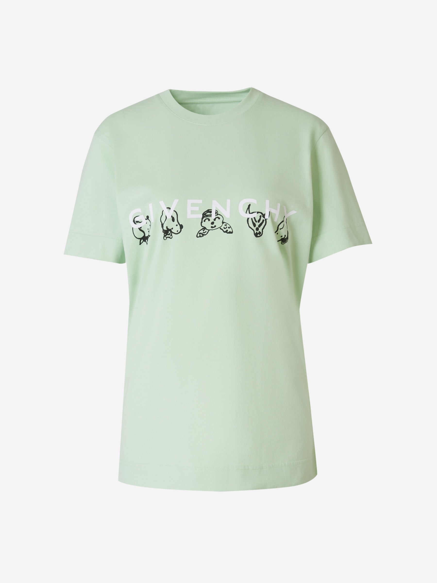 Outlet online Givenchy Hombre Camiseta Estampada Algodón color Verde Menta sku 553-003455 01 - Foto 1