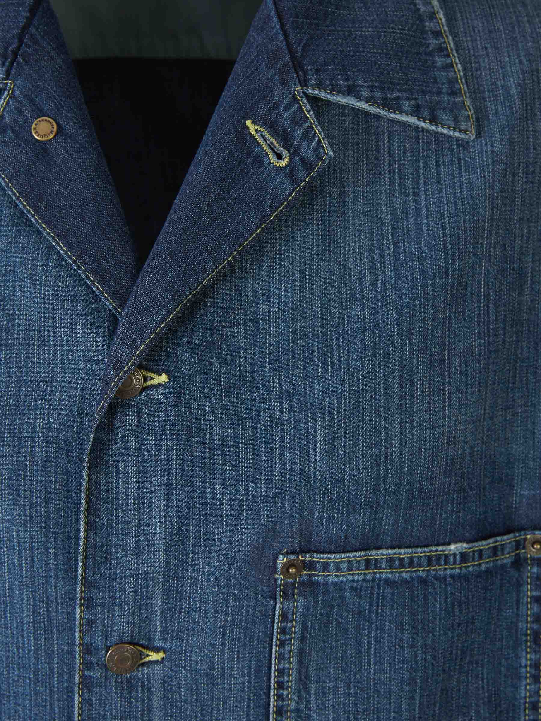 Outlet online McQueen Hombre Camisa Oversized Denim color Azul Denim sku 532-000538 01 - Foto 3