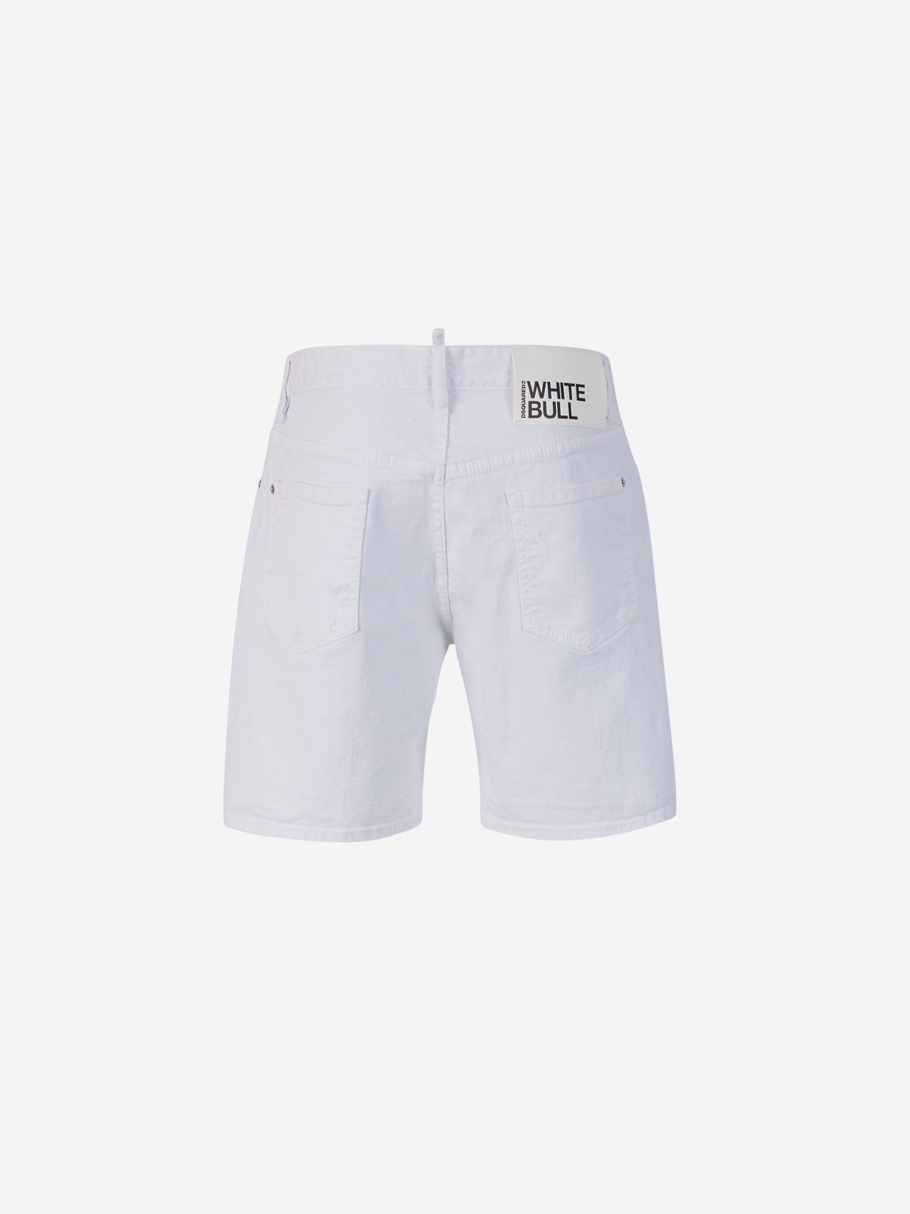 Outlet online Dsquared2 Hombre Bermudas Denim Rotos color Blanco sku 523-000964 01 - Foto 2