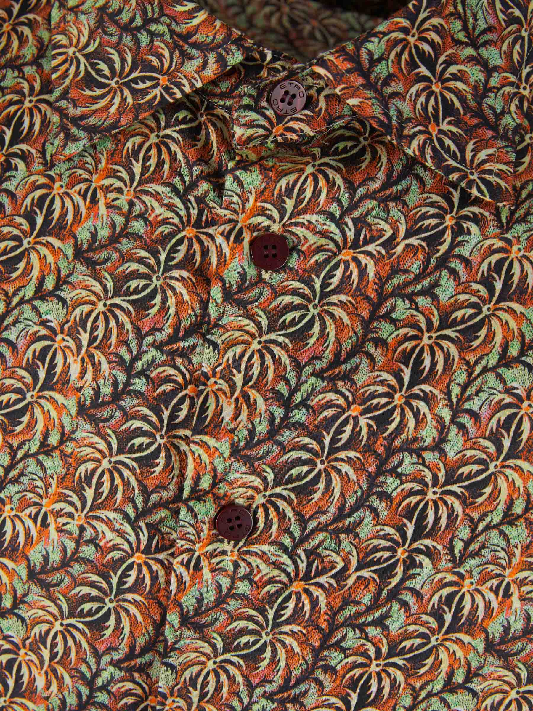 Outlet online Etro Hombre Camisa Algodón Coqueros color Terracota sku 531-006213 01 - Foto 3