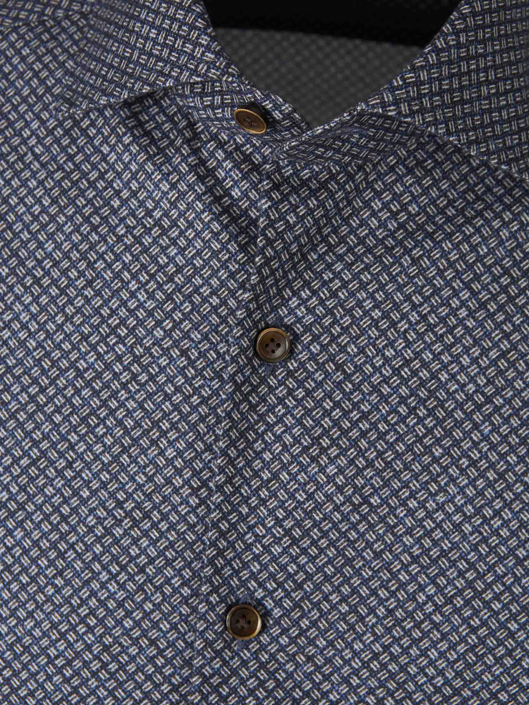 Santa Eulalia Camisa Geométrica Algodón color Azul Marino sku 531-006410 01 - Foto 3