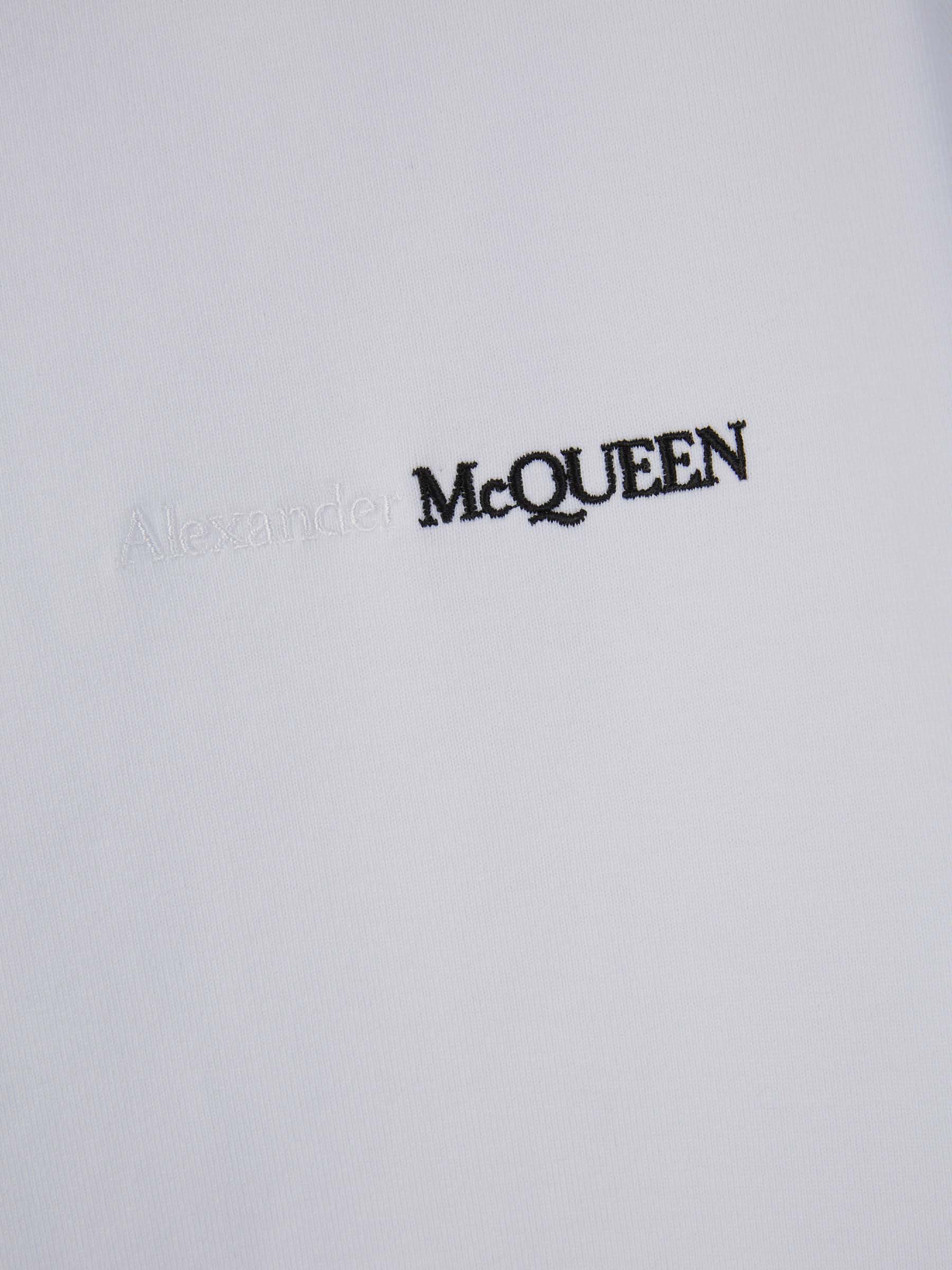 Outlet online McQueen Hombre Camiseta Logo Algodón color Blanco sku 553-003586 01 - Foto 4
