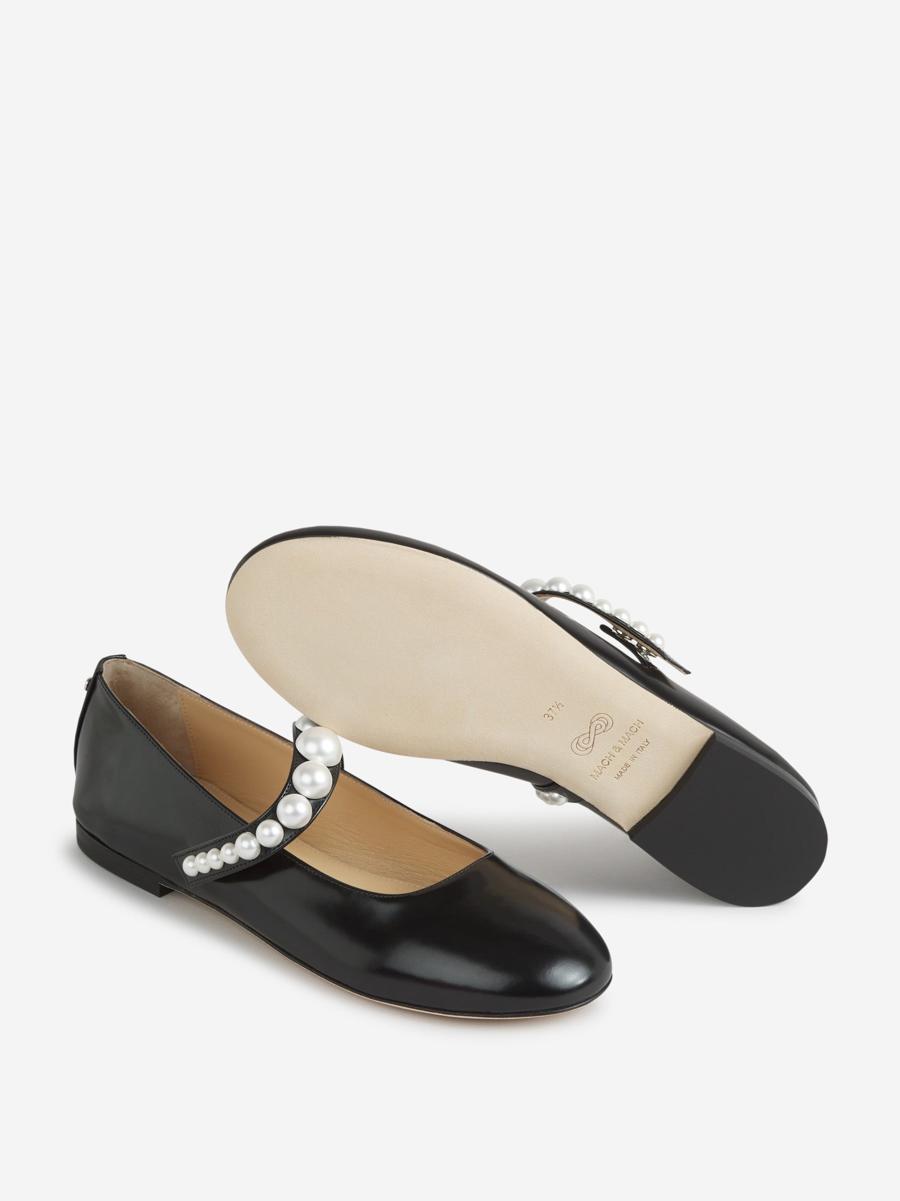 MACH & MACH Bailarinas Piel Perlas color Negro sku 800-005388 01 - Foto 4