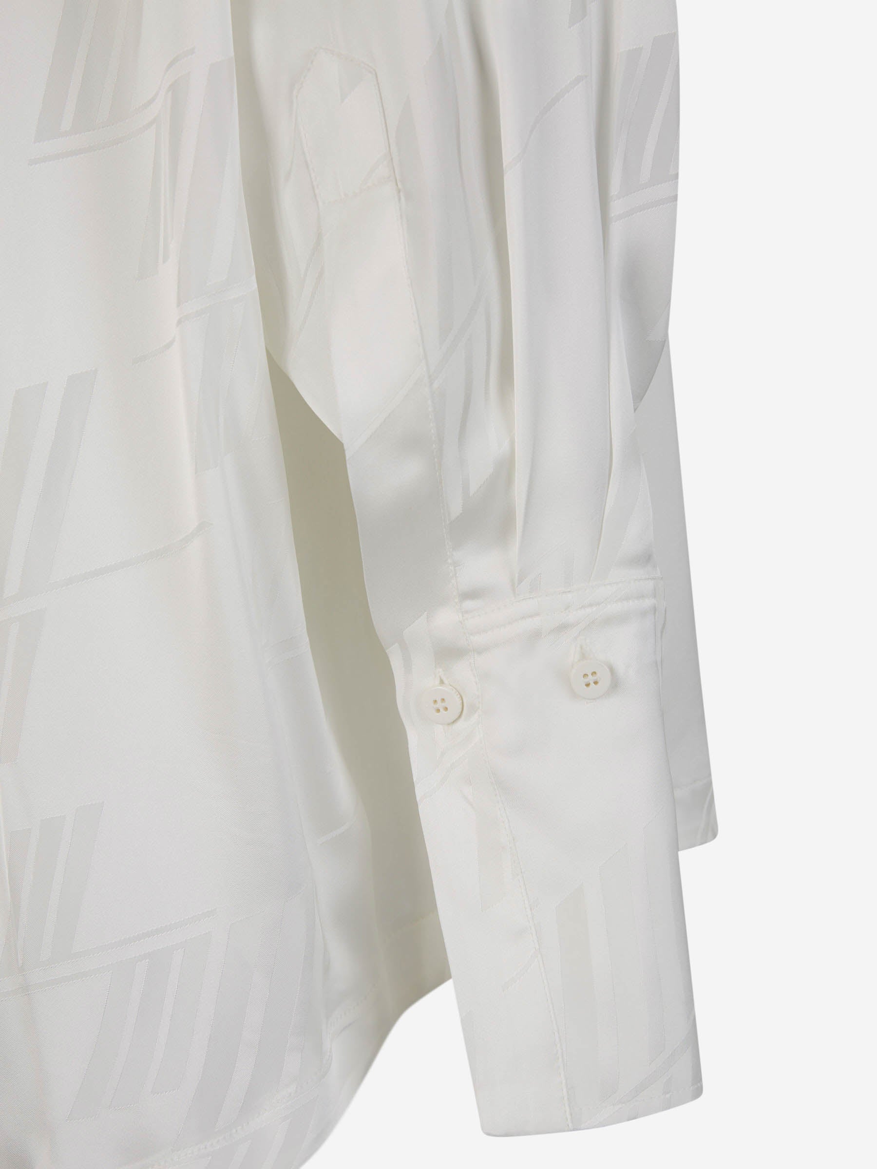 Outlet online The Attico Mujer Camisa Diana Viscosa color Blanco sku 701-002026 01 - Foto 4