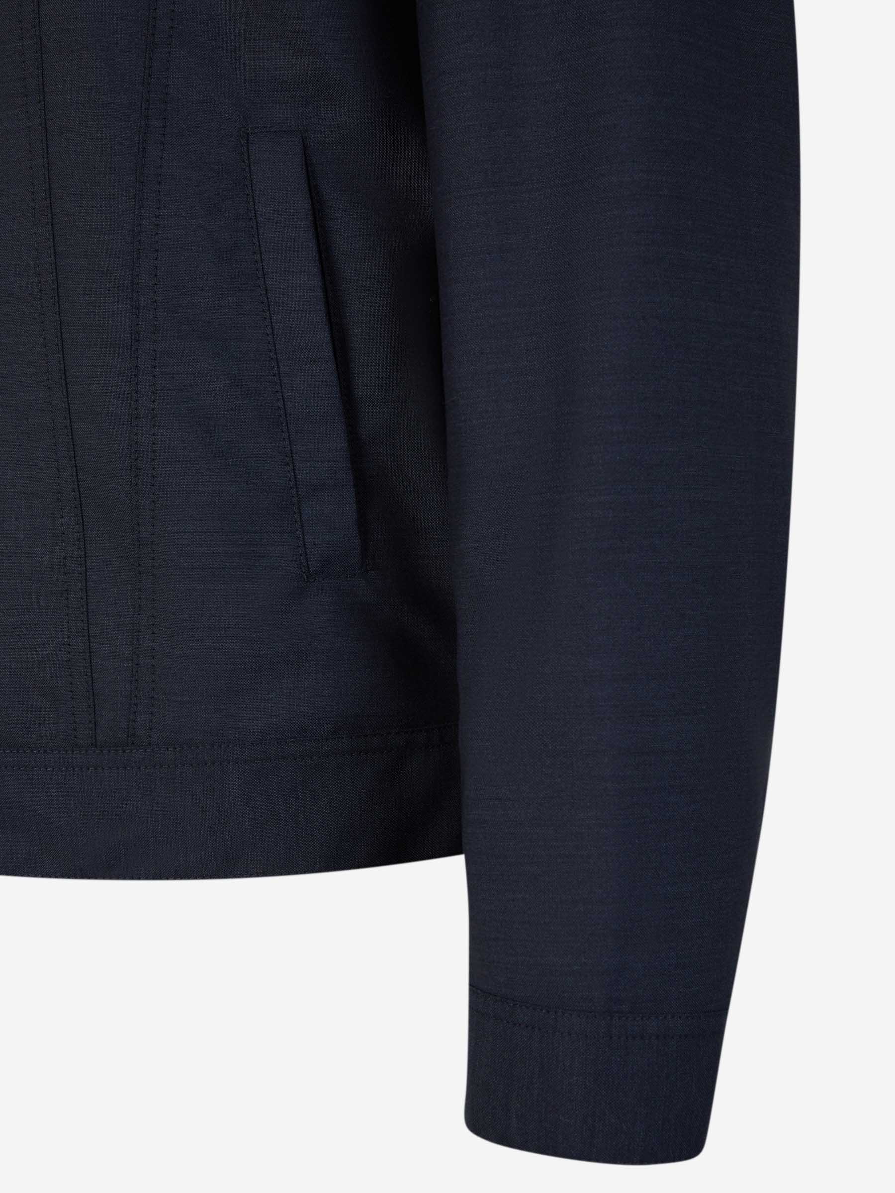 Outlet online Brunello Cucinelli Hombre Chaqueta Lana Bolsillos color Azul Noche sku 512-002177 01 - Foto 5