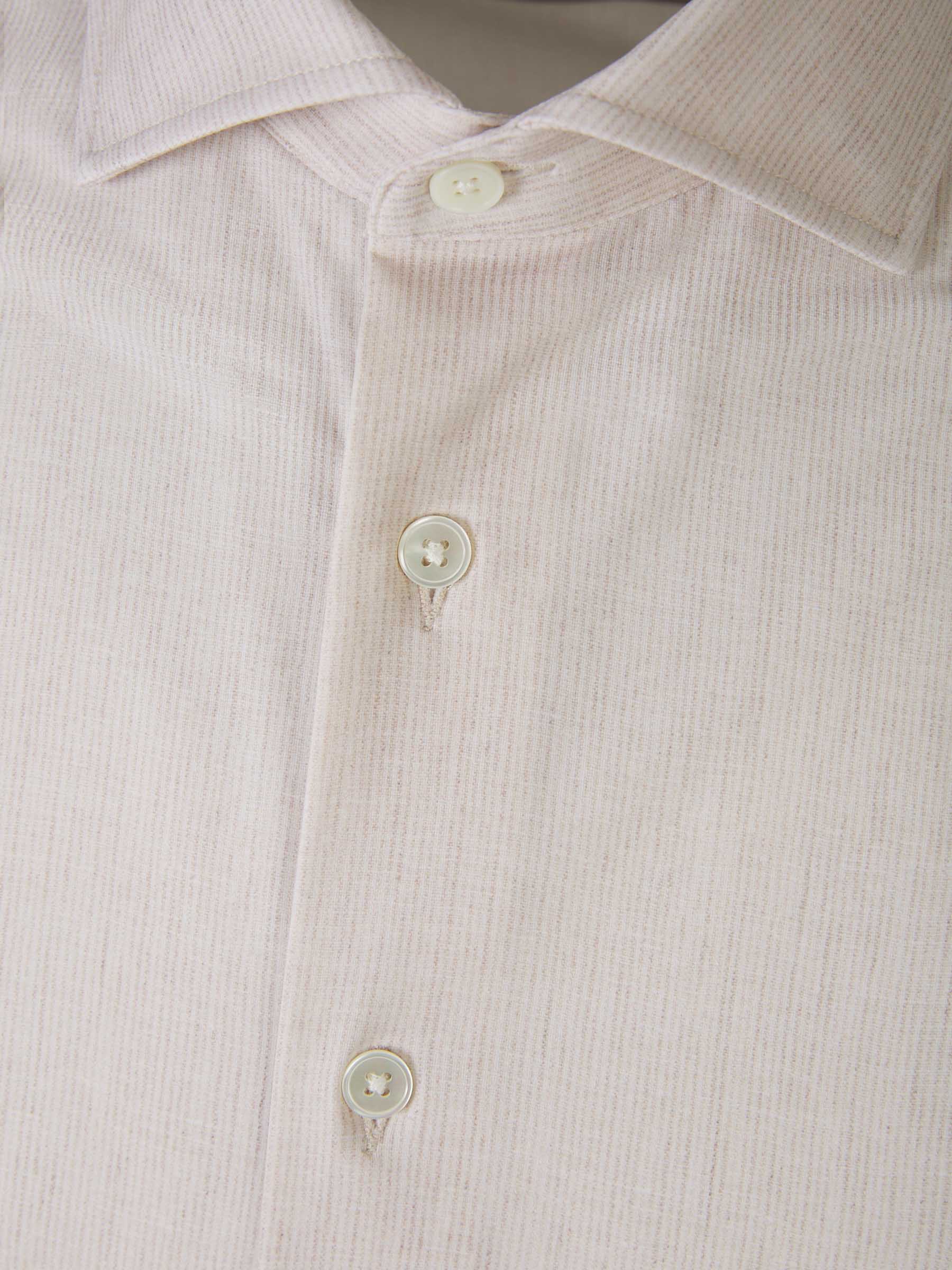 Outlet online Traiano Milano Hombre Camisa Motivo Rayas color Beis sku 531-006236 01 - Foto 3