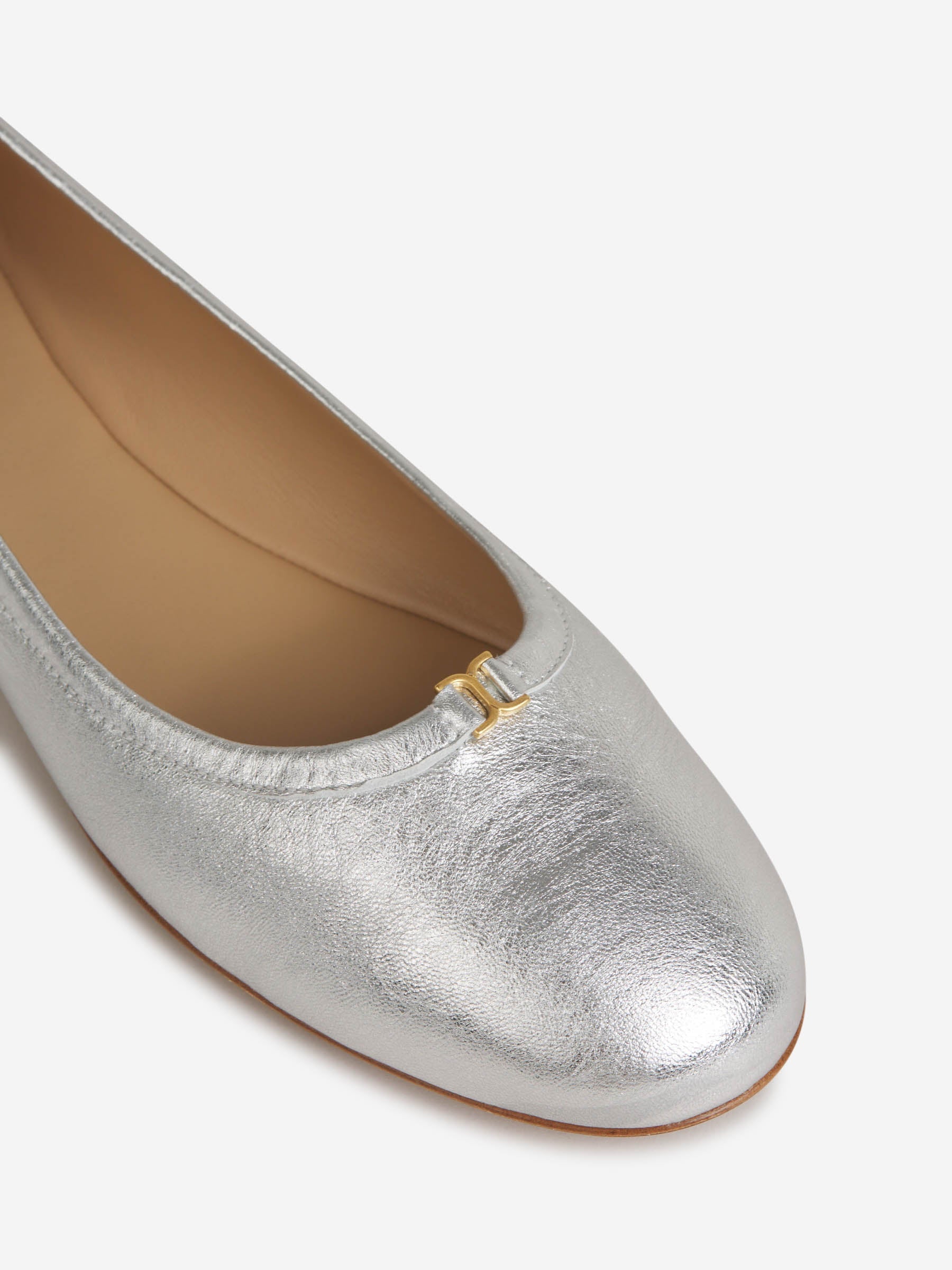 Outlet online Chloé Mujer Bailarinas Marcie Metalizadas color Plateado sku 800-005175 00 - Foto 5