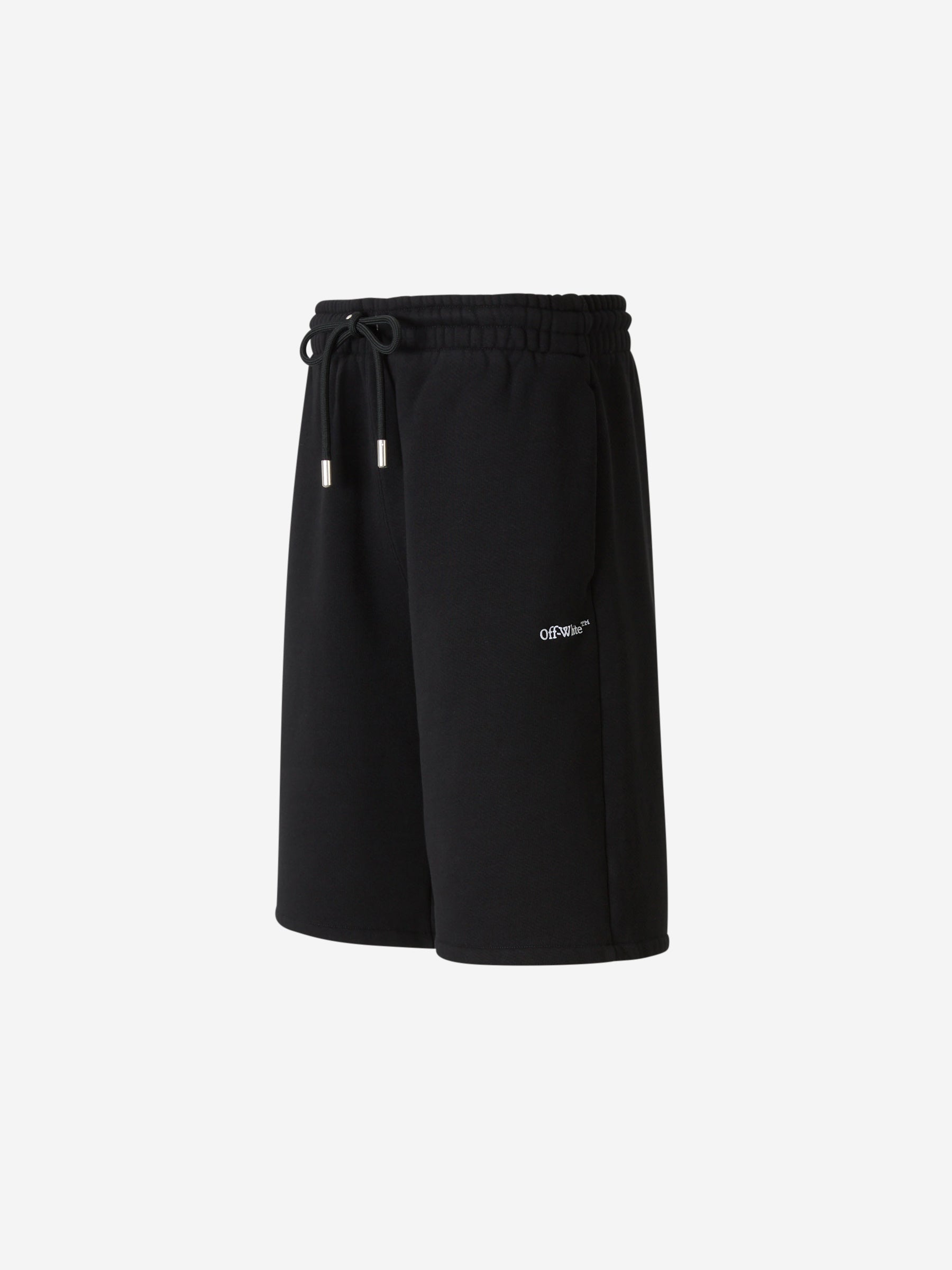 Outlet online Off-White Hombre Bermudas Logo Algodón color Negro sku 523-000885 01 - Foto 3