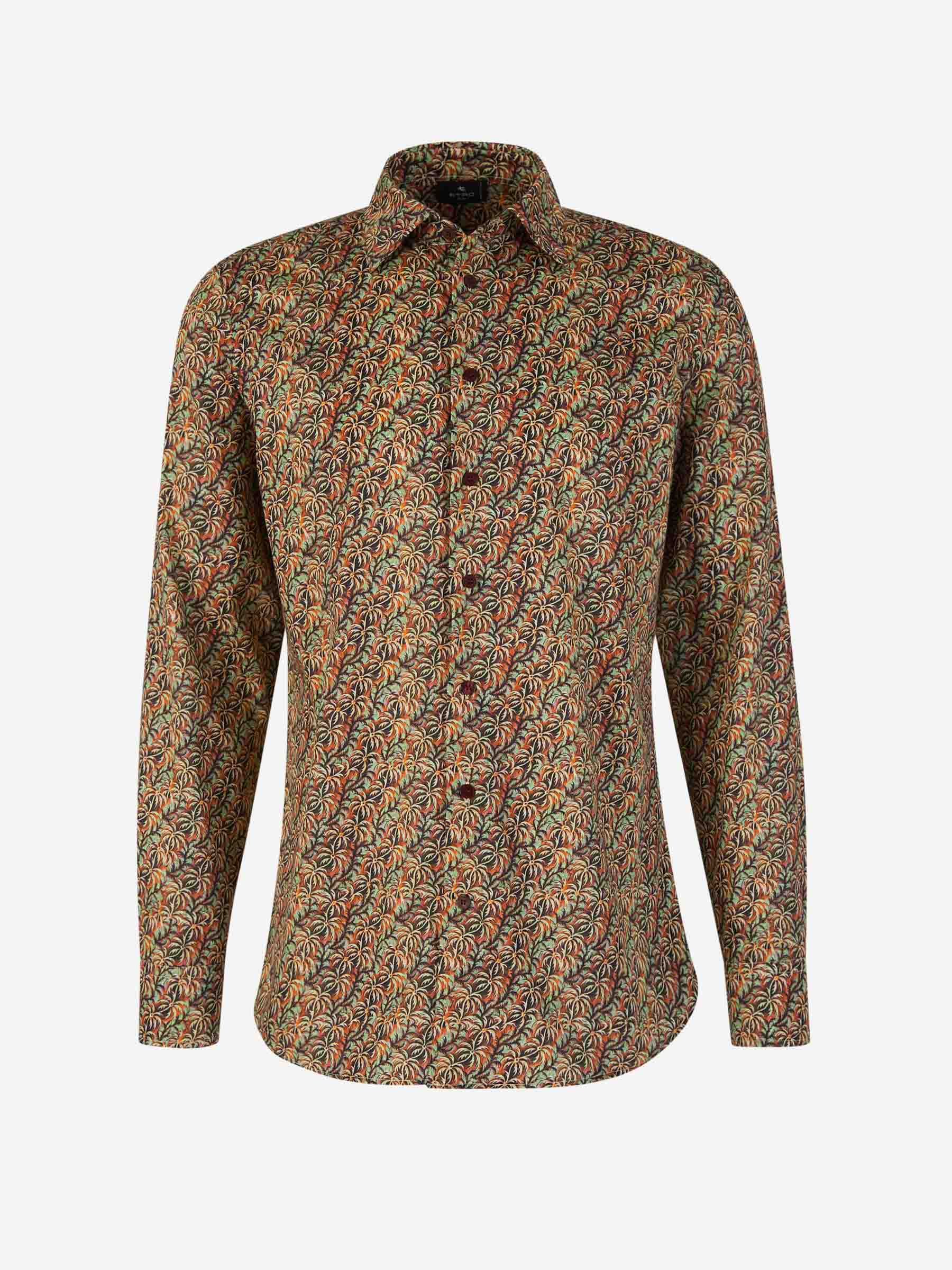 Outlet online Etro Hombre Camisa Algodón Coqueros color Terracota sku 531-006213 01 - Foto 1