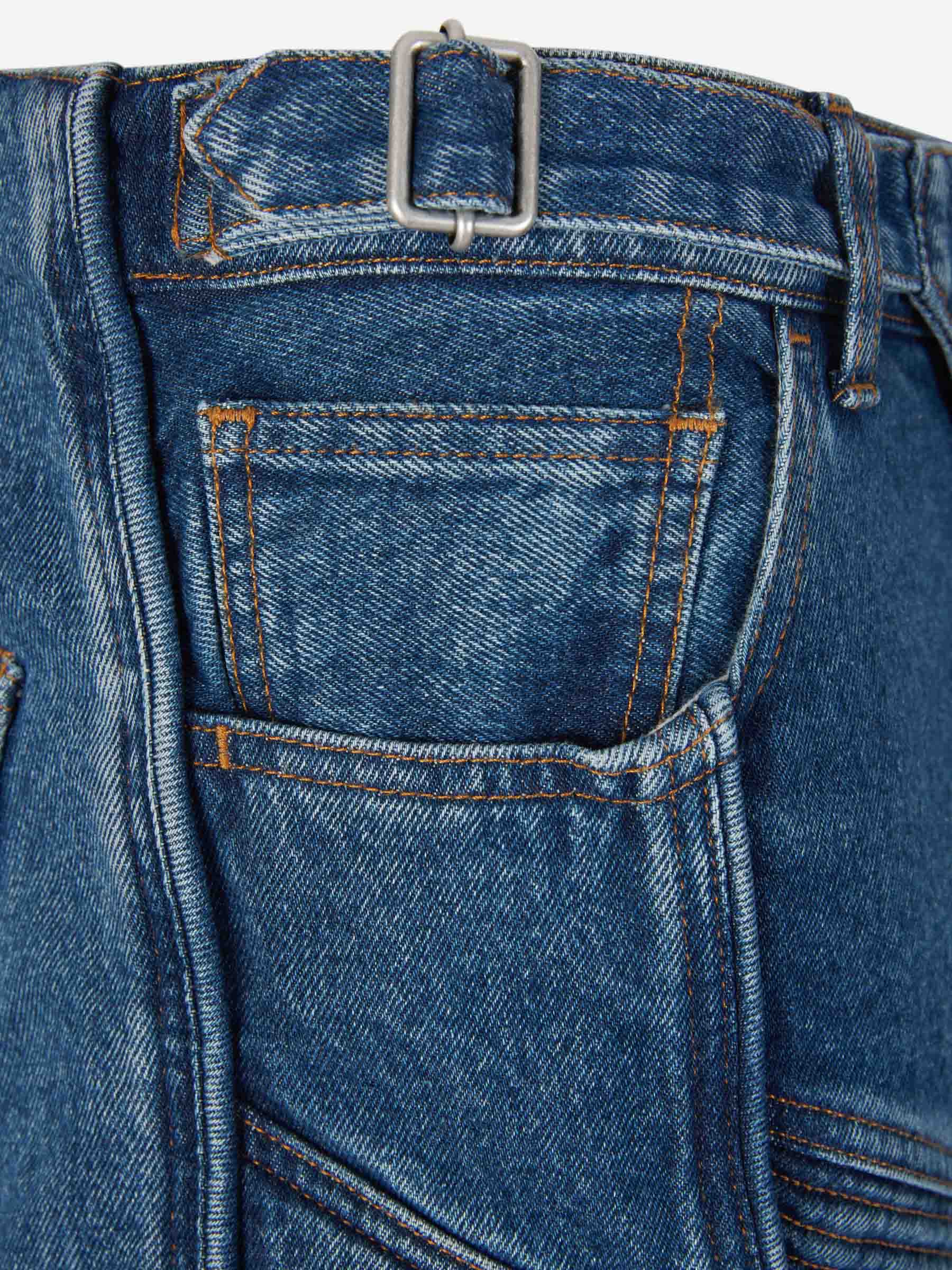 Outlet online Acne Studios Hombre Jeans Wide Leg Biker color Azul Denim sku 522-002565 01 - Foto 4