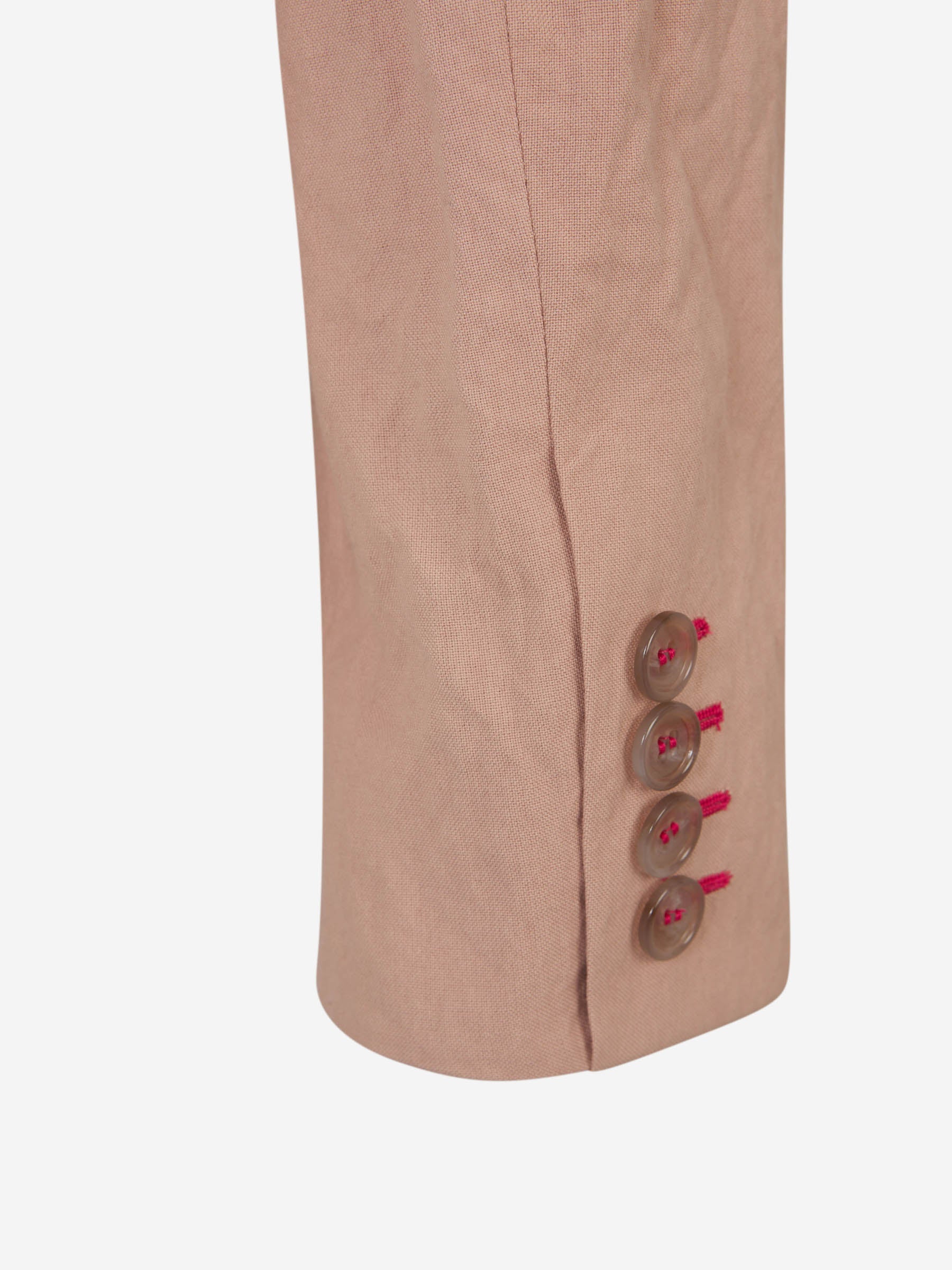 Outlet online Acne Studios Mujer Blazer Cropped Algodón color Rosa Empolvado sku 741-002117 01 - Foto 4