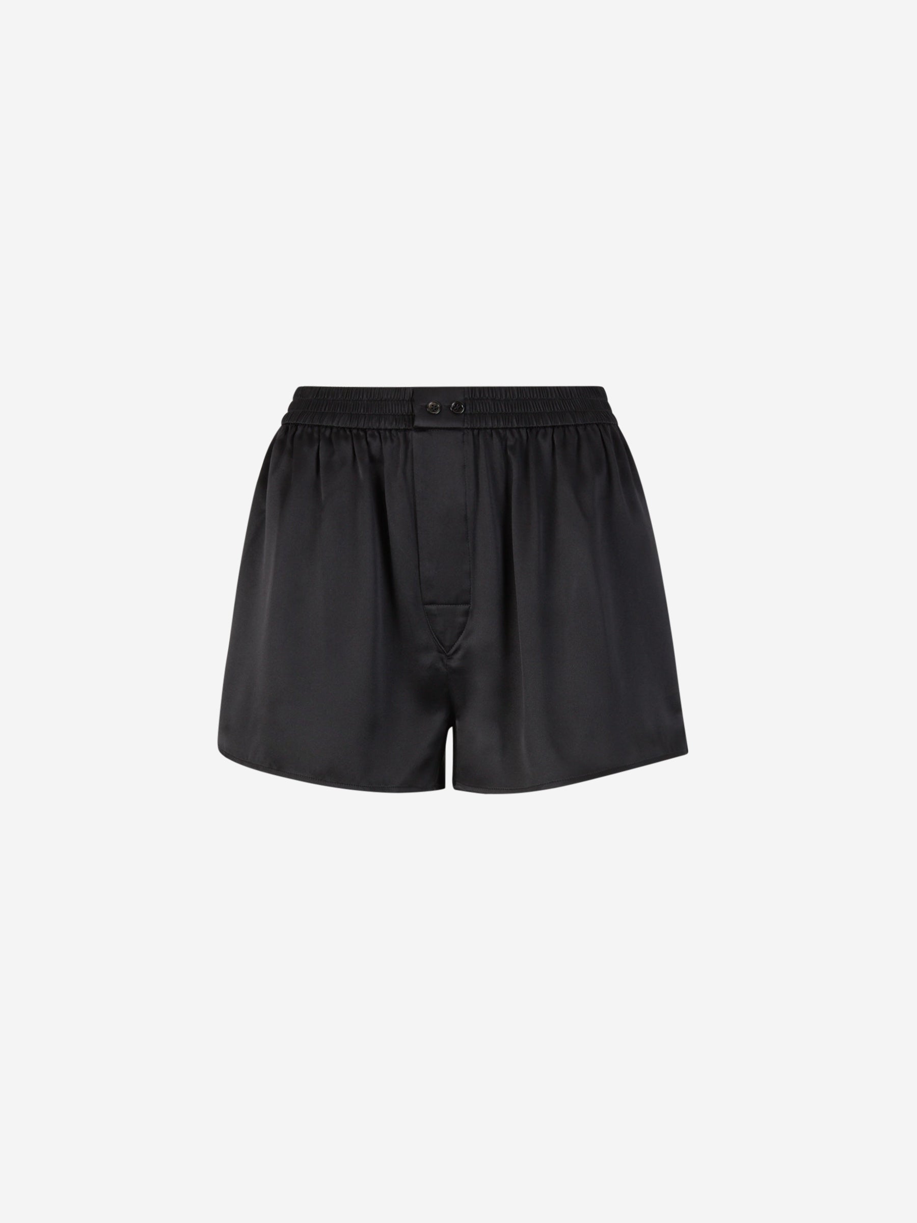Outlet online Alexander Wang Mujer Bermudas Satinadas Algodón color Negro sku 762-000461 01 - Foto 1