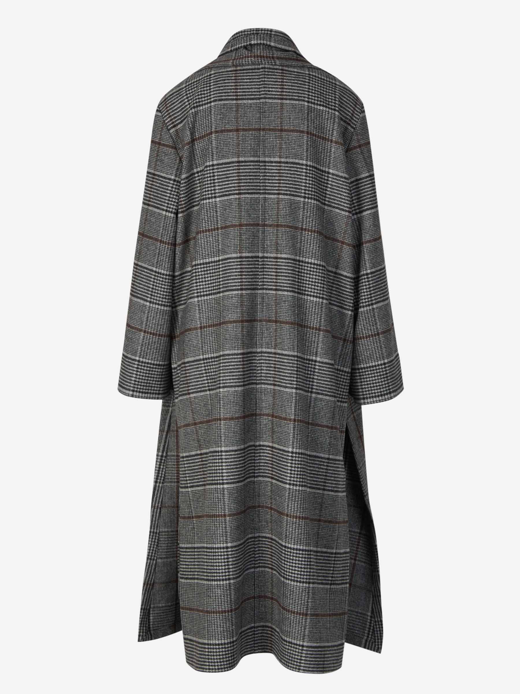 Rodebjer Abrigo Cuadros Virgo color Gris Claro sku 771-001487 01 - Foto 3