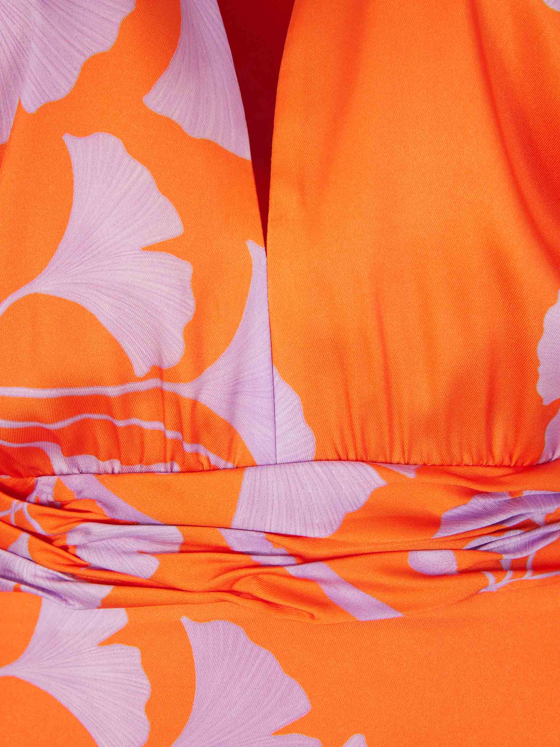 Outlet online Andres Otalora Mujer Vestido Maxi Gingko color Naranja sku 721-000245 01 - Foto 4
