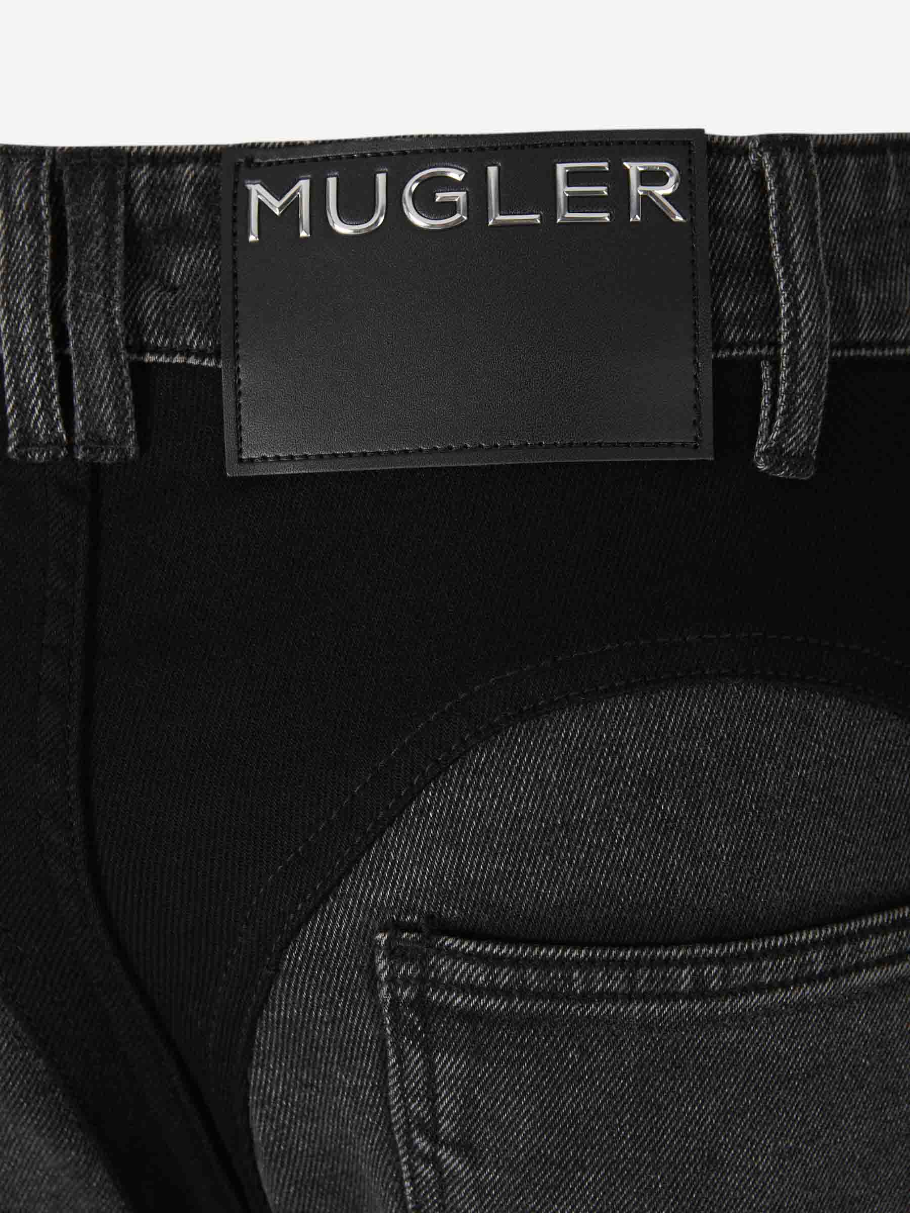 Outlet online Mugler Mujer Jeans Skinny Fit color Negro sku 763-001577 01 - Foto 7