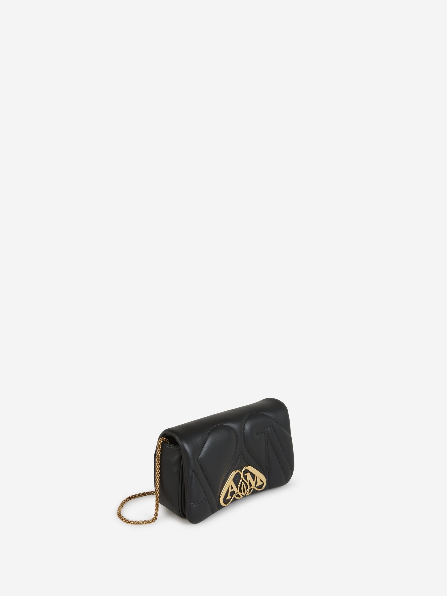 Outlet online McQueen Mujer Bolso Bandolera Seal Mini color Negro sku 810-007357 01 - Foto 3