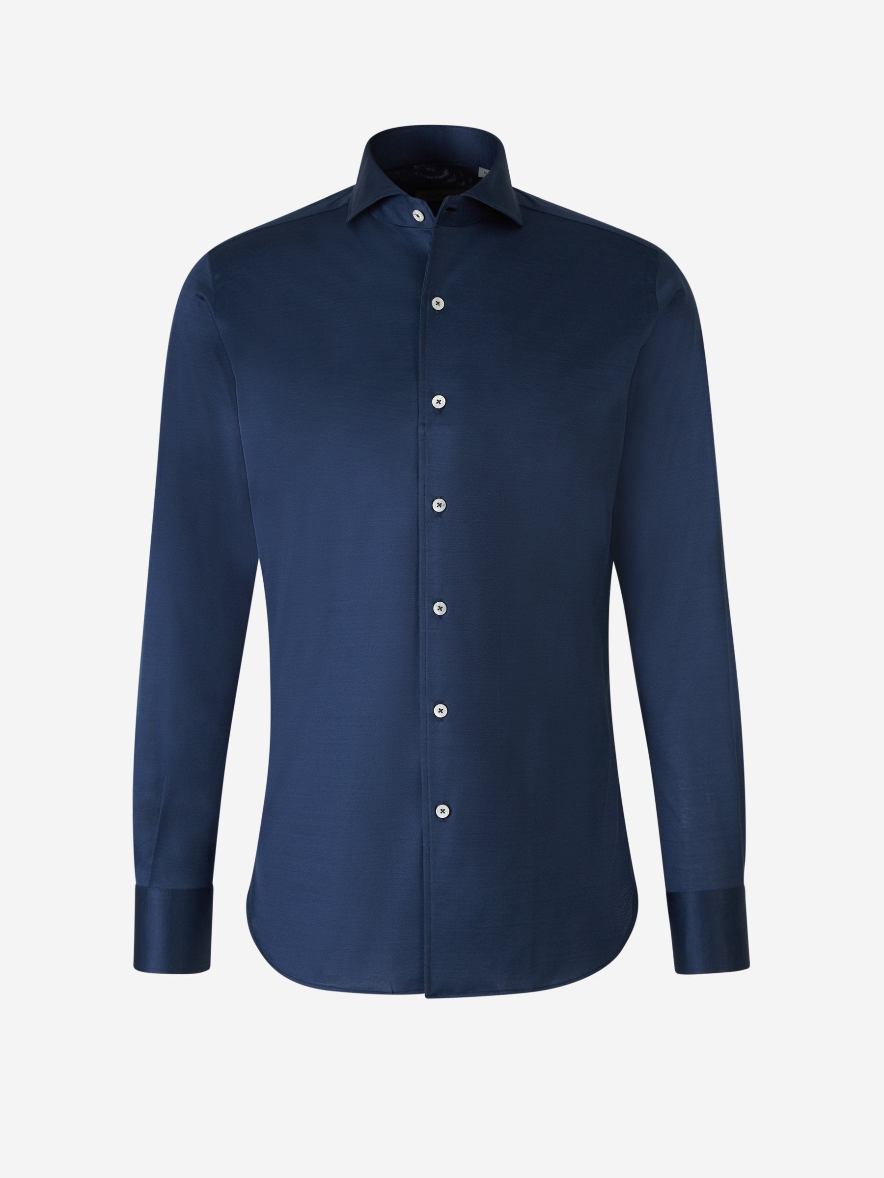 Outlet online Canali Hombre Camisa Punto Algodón color Azul Marino sku 531-005596 04 - Foto 1