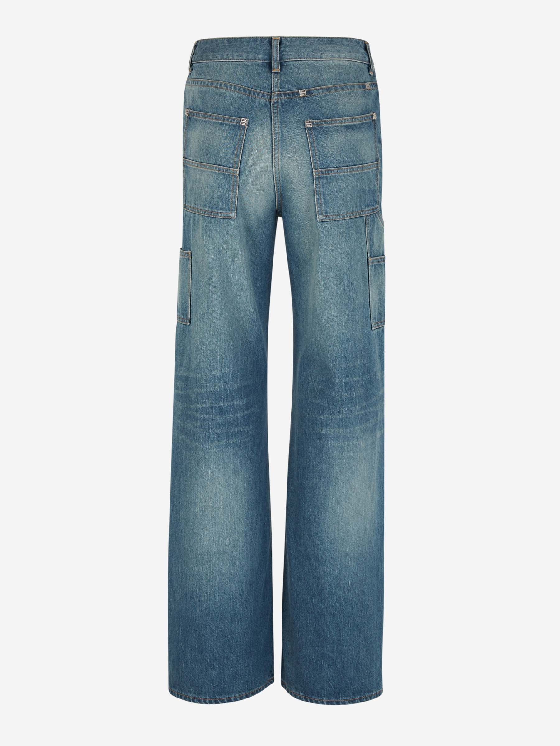 Outlet online Givenchy Mujer Jeans Cargo Algodón color Azul Denim sku 763-001518 01 - Foto 3