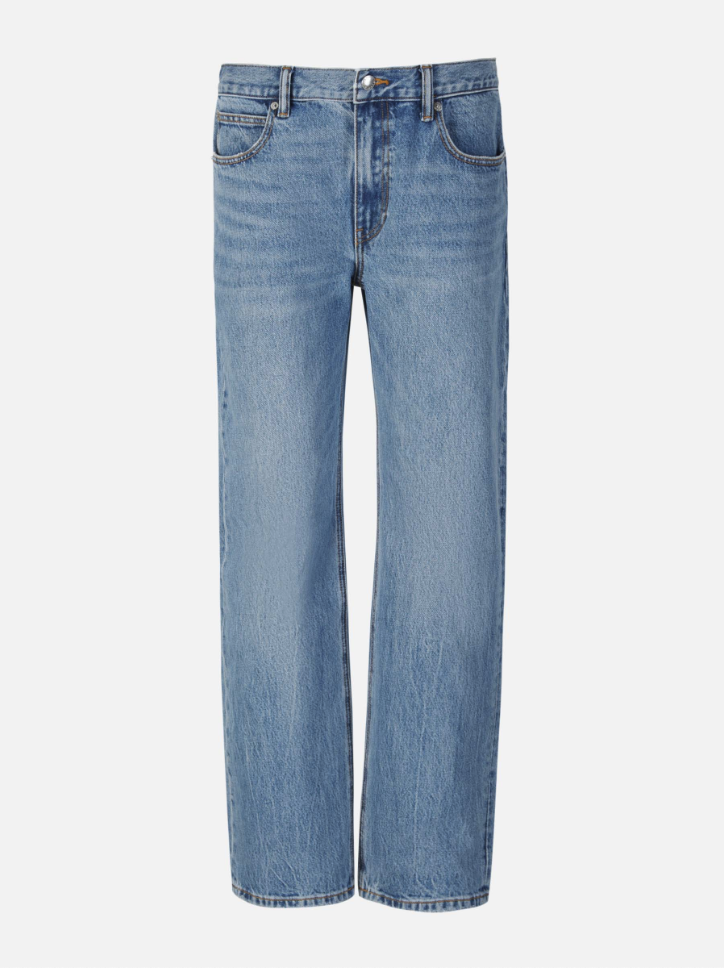 Outlet online Alexander Wang Mujer Jeans Straight Algodón color Azul Denim sku 763-001458 01 - Foto 1