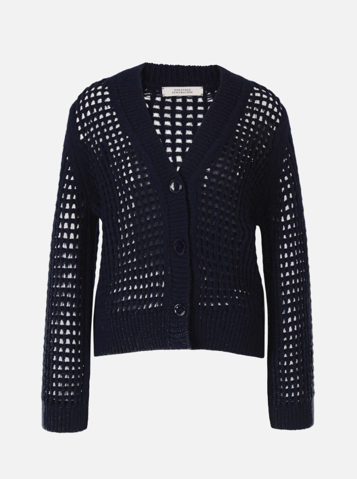 Dorothee Schumacher Cárdigan Punto Calado color Azul Noche sku 713-000244 01 - Foto 1