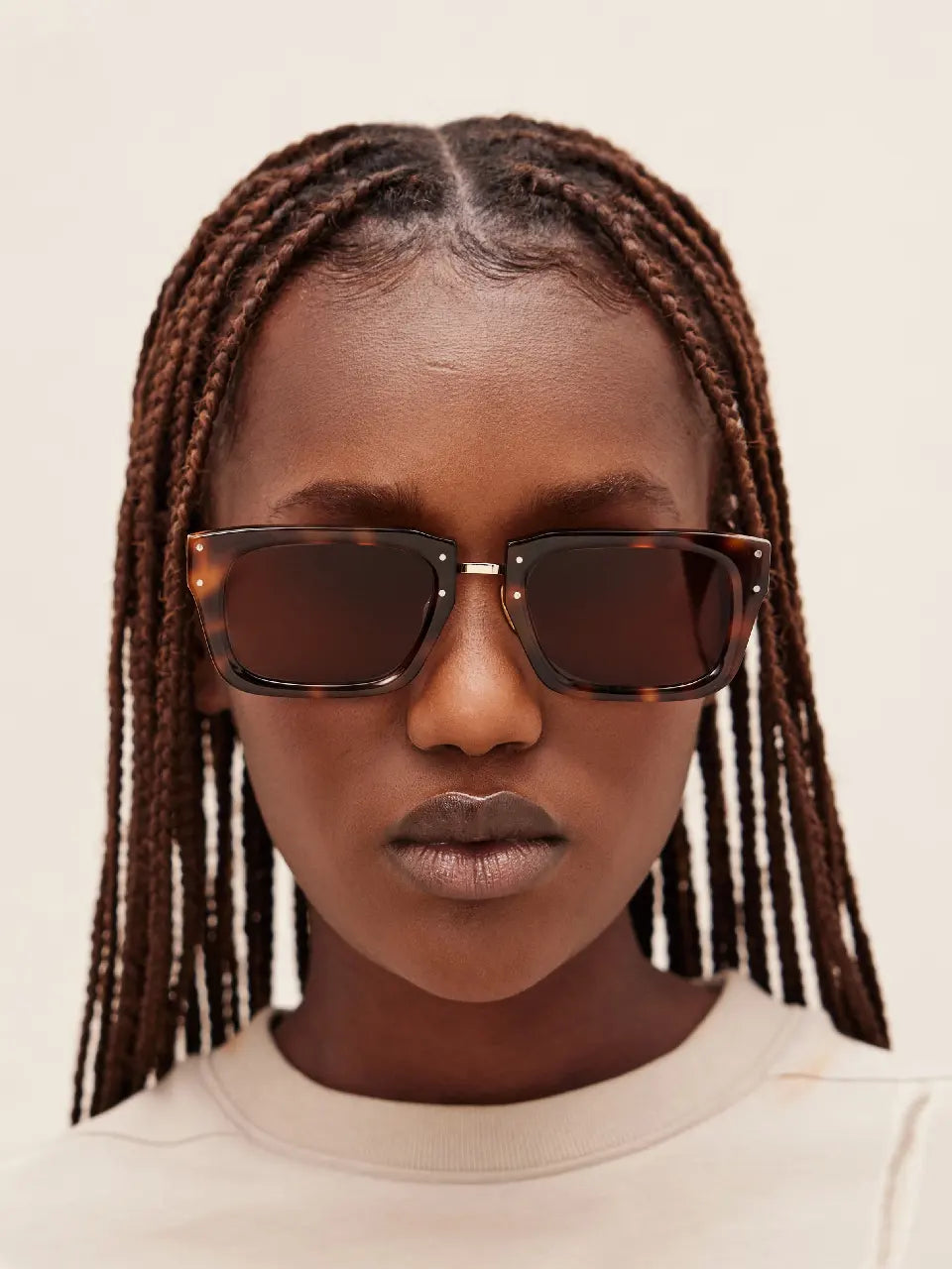 Outlet online Jacquemus Mujer Gafas De Sol Soli color Marron sku 860-000801 02 - Foto 5