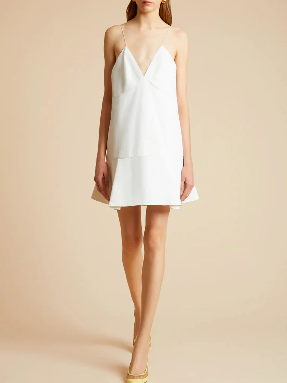 Outlet online Khaite Mujer Vestido Mini Algodón color Blanco sku 731-005860 01 - Foto 1
