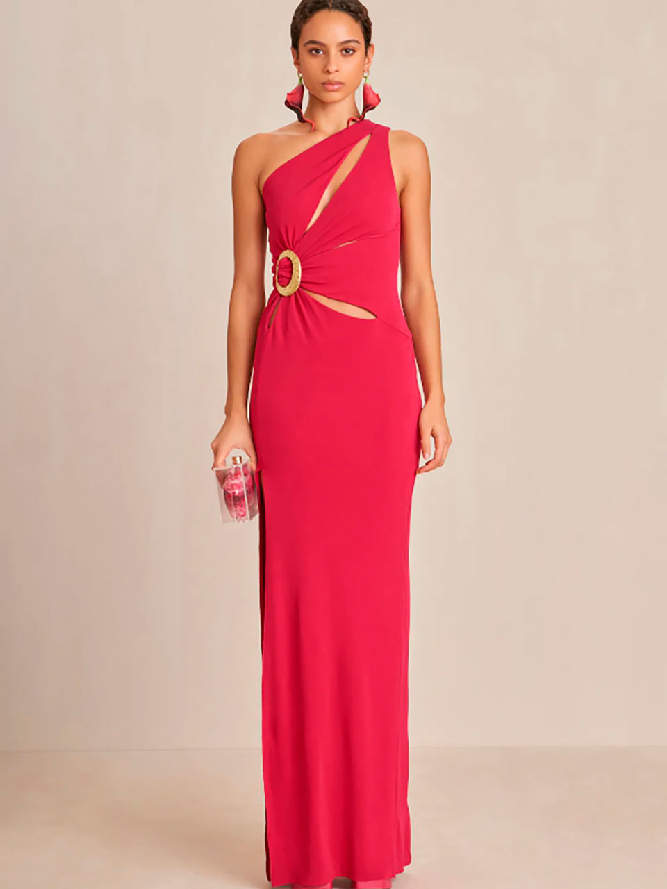 Outlet online Cult Gaia Mujer Vestido Zinna Midi color Cereza sku 732-001382 01 - Foto 2