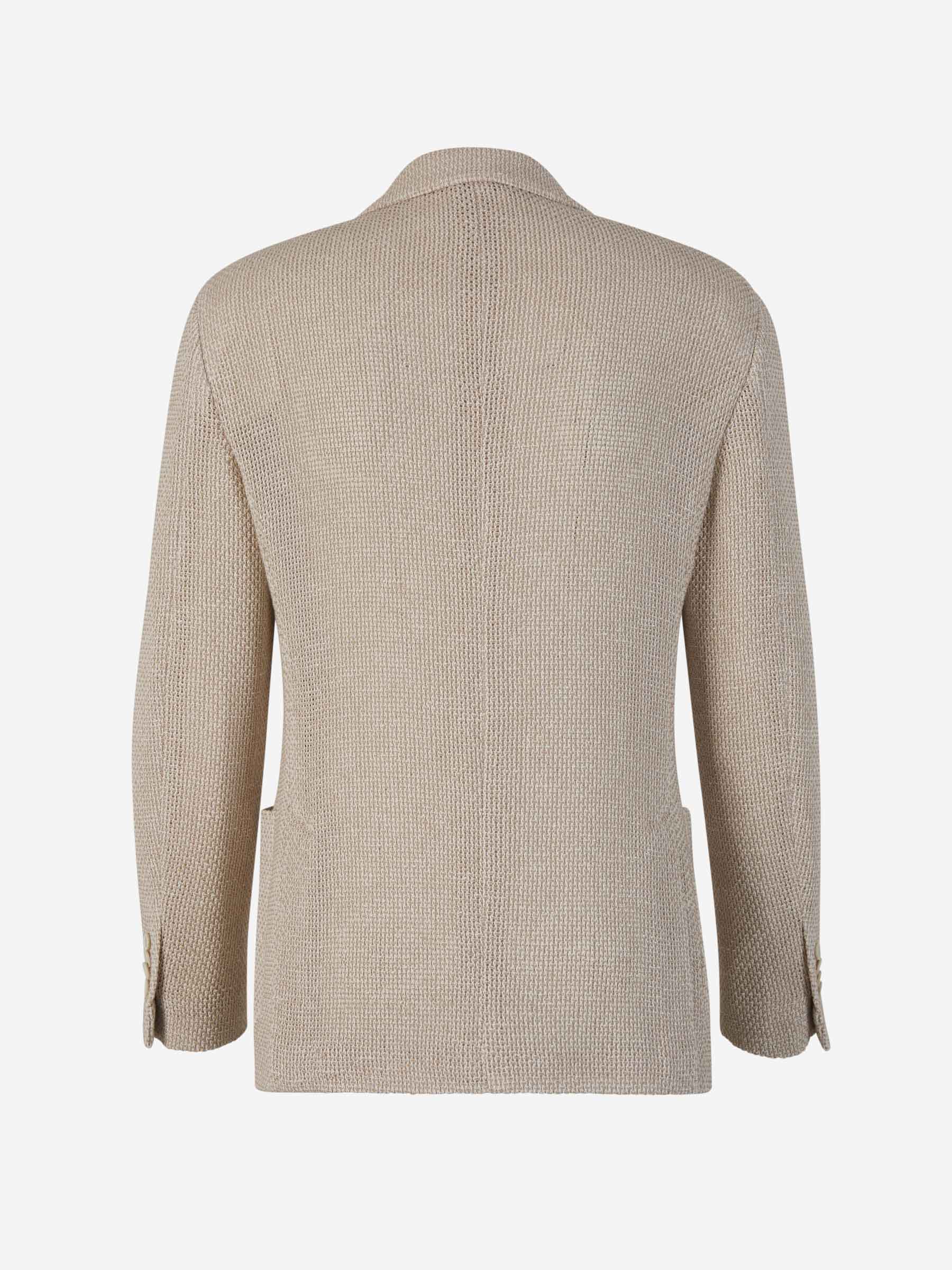 Outlet online Lardini Hombre Americana Punto Algodón color Crema sku 302-003417 01 - Foto 2