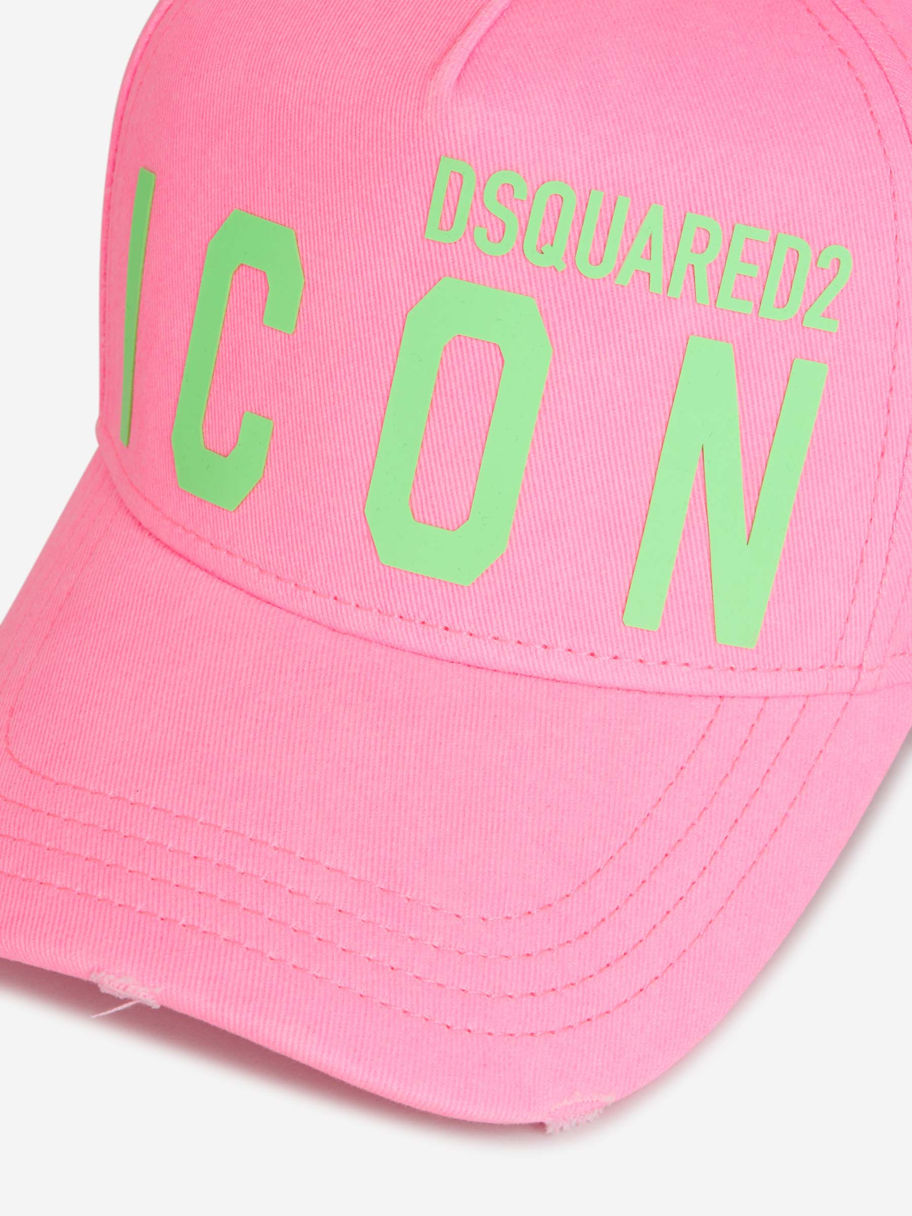 Outlet online Dsquared2 Hombre Gorra Icon Algodón color Rosa Neón sku 695-001430 01 - Foto 4