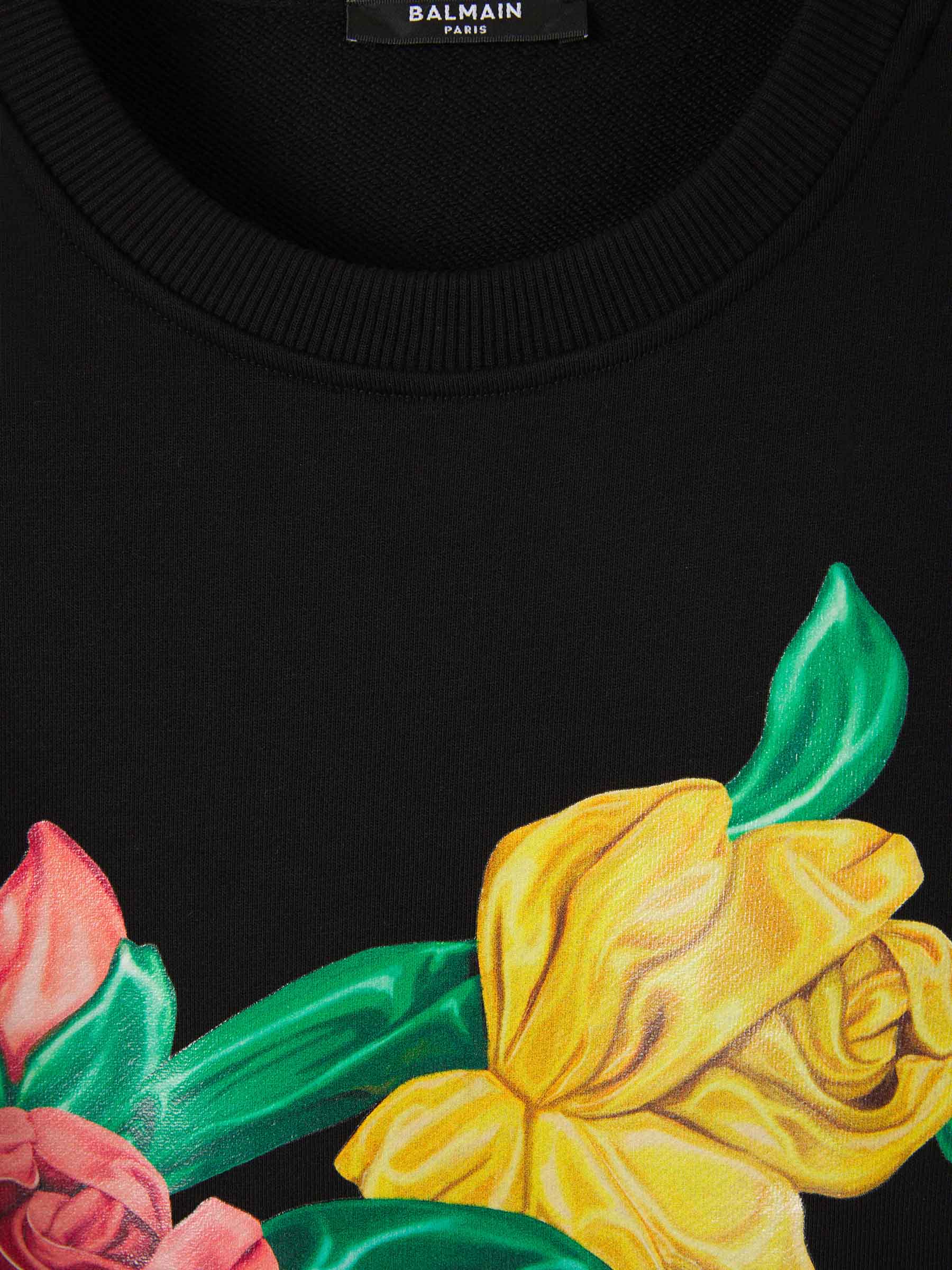 Outlet online Balmain Mujer Sudadera Logo Algodón color Negro sku 715-000136 01 - Foto 3