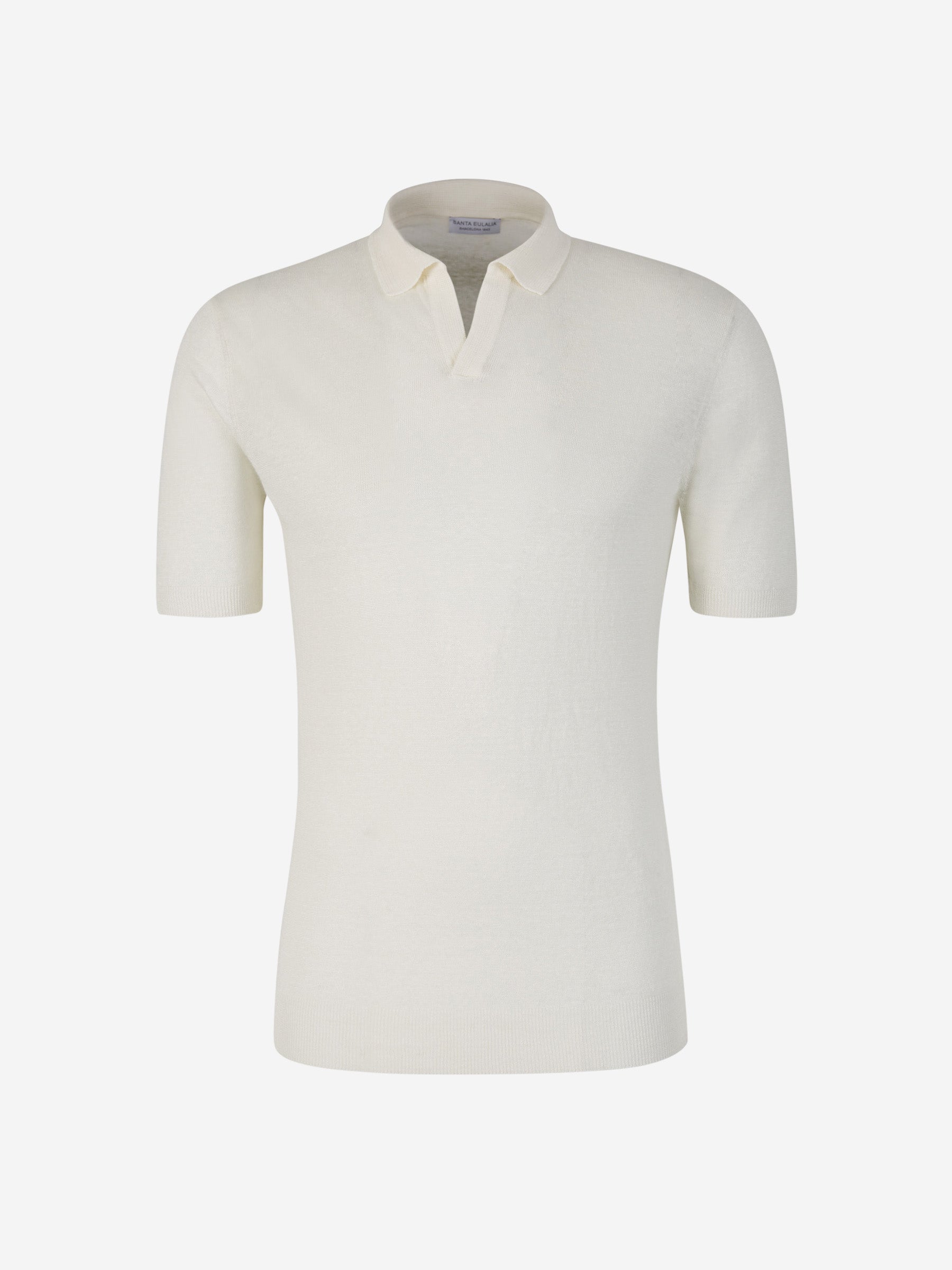 Outlet online Santa Eulalia Hombre Polo Punto Lino color Blanco sku 552-001490 01 - Foto 1