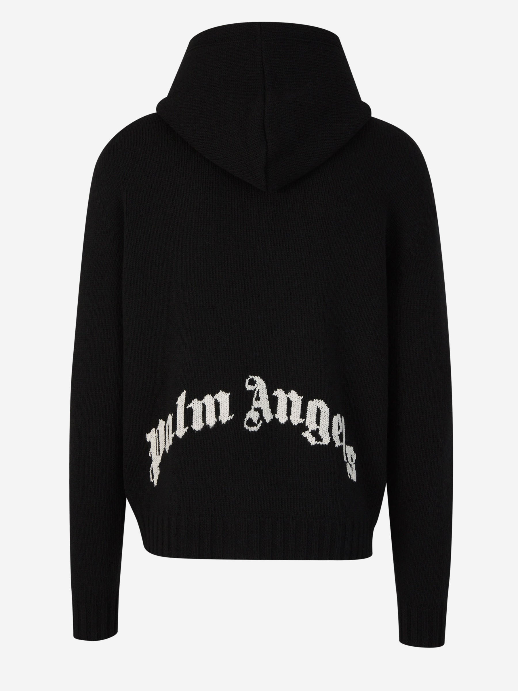 Outlet online Palm Angels Hombre Sudadera Capucha Cremallera Punto color Negro sku 542-002338 01 - Foto 2