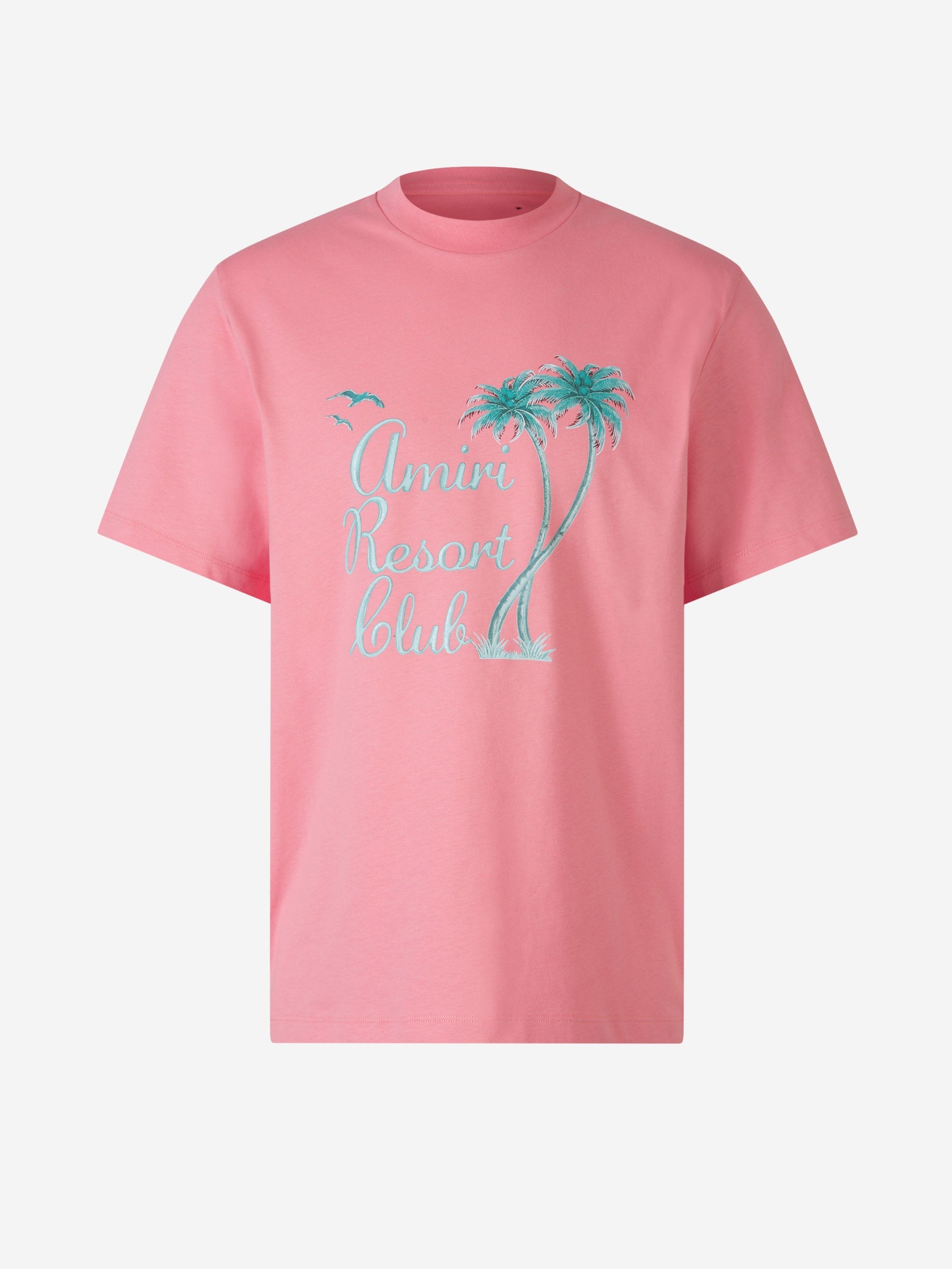 Outlet online Amiri Hombre Camiseta Palms color Rosa sku 553-003750 02 - Foto 2