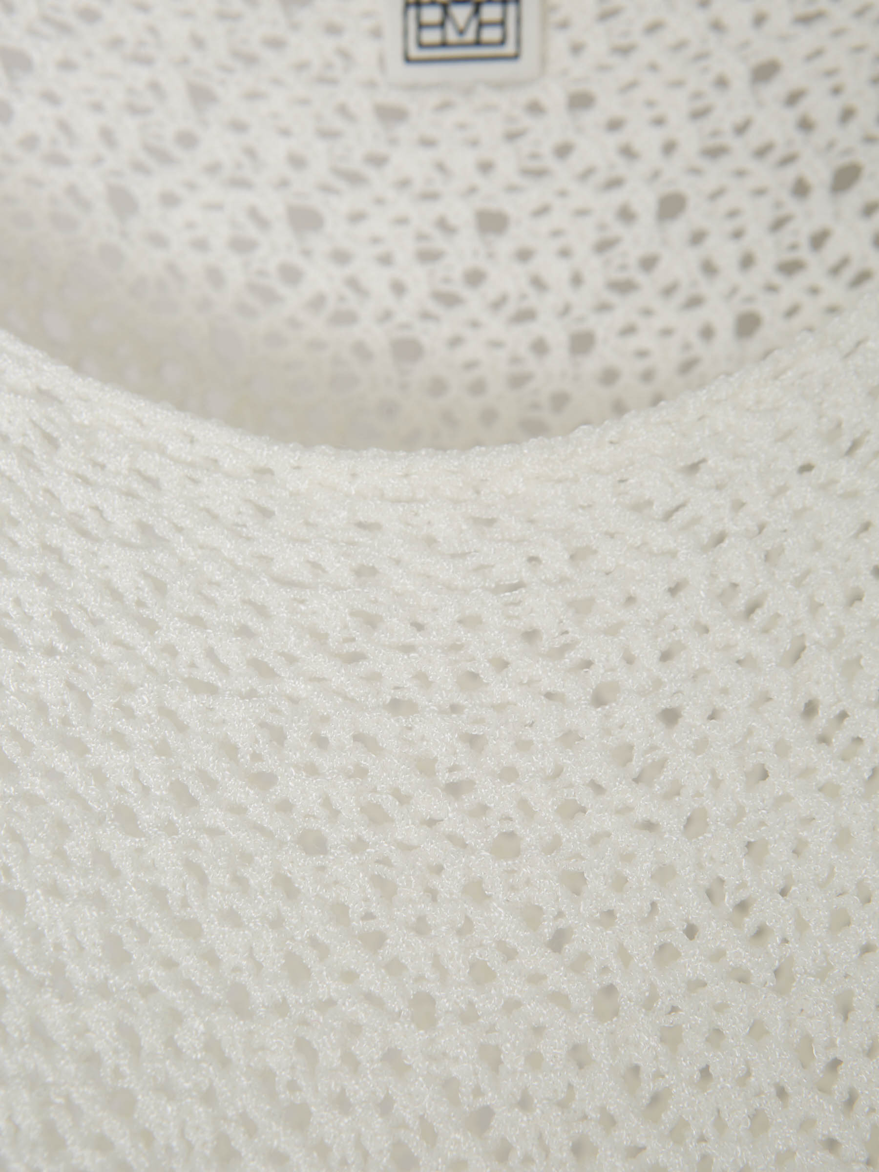Outlet online TOTEME Mujer Top Crochet Viscosa color Blanco sku 782-001565 01 - Foto 4
