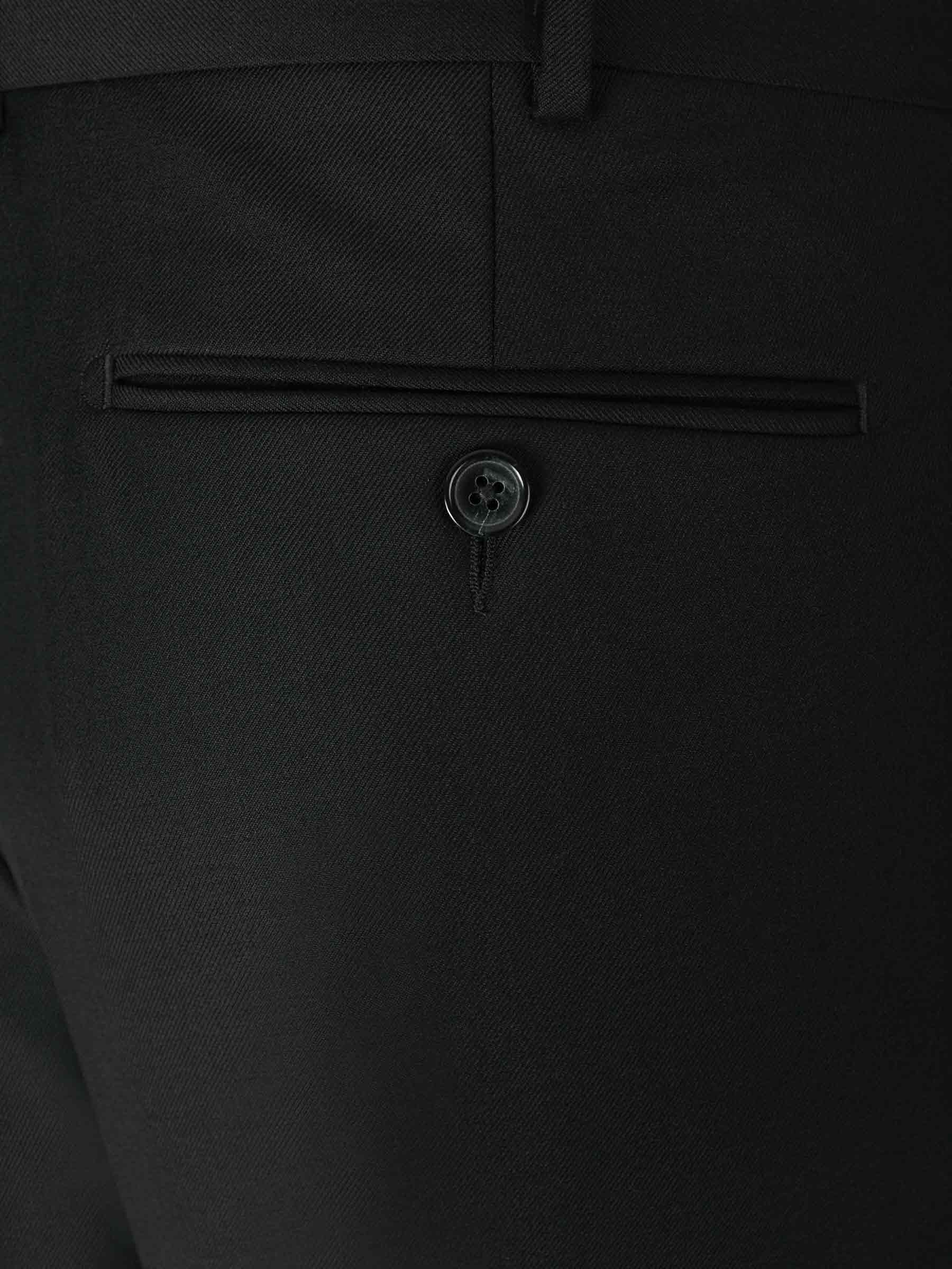 Outlet online Santa Eulalia Hombre Pantalones Formales Lana color Negro sku 321-000316 04 - Foto 4