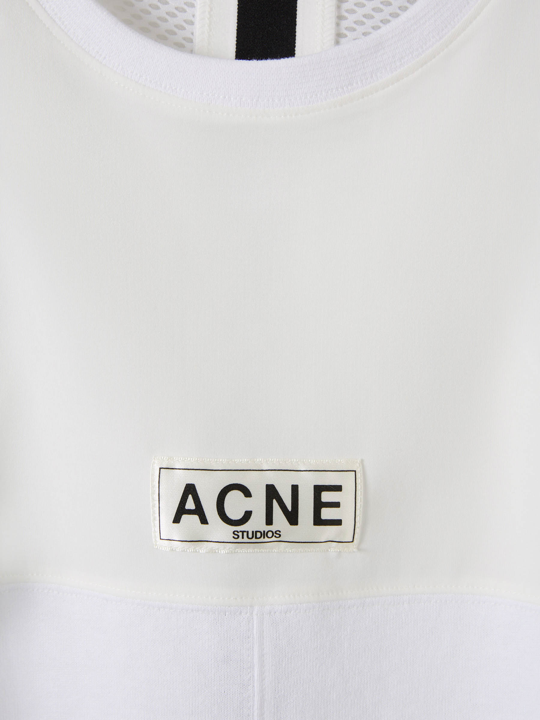 Outlet online Acne Studios Hombre Camiseta Elástica Texturizada color Blanco sku 553-003542 01 - Foto 3