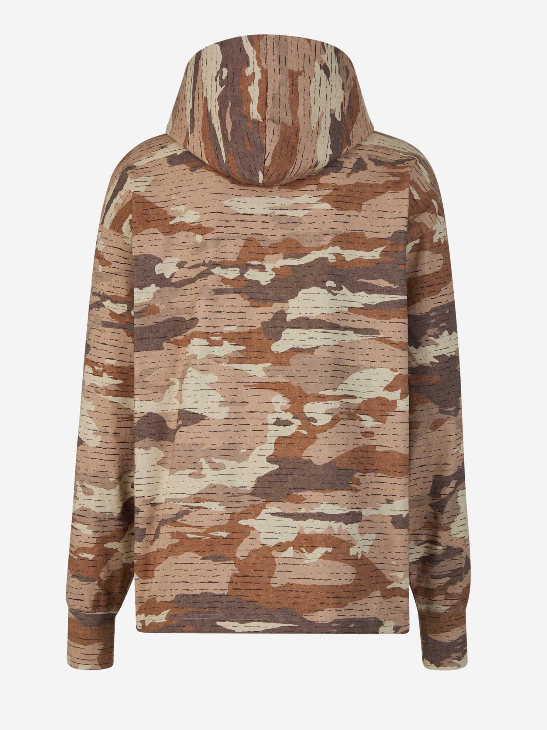 Outlet online Acne Studios Hombre Sudadera Capucha Camuflaje color Marrón sku 545-001515 01 - Foto 2