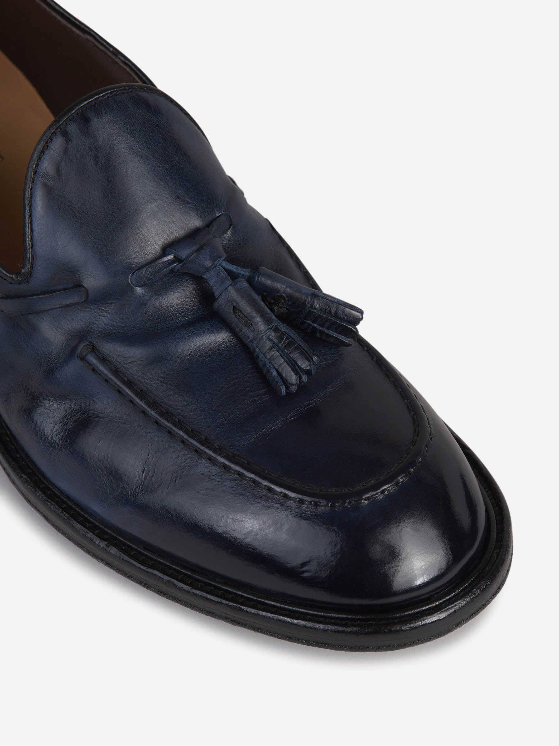 Outlet online Green George Hombre Mocasines Piel Borlas color Azul Marino sku 611-004429 01 - Foto 5