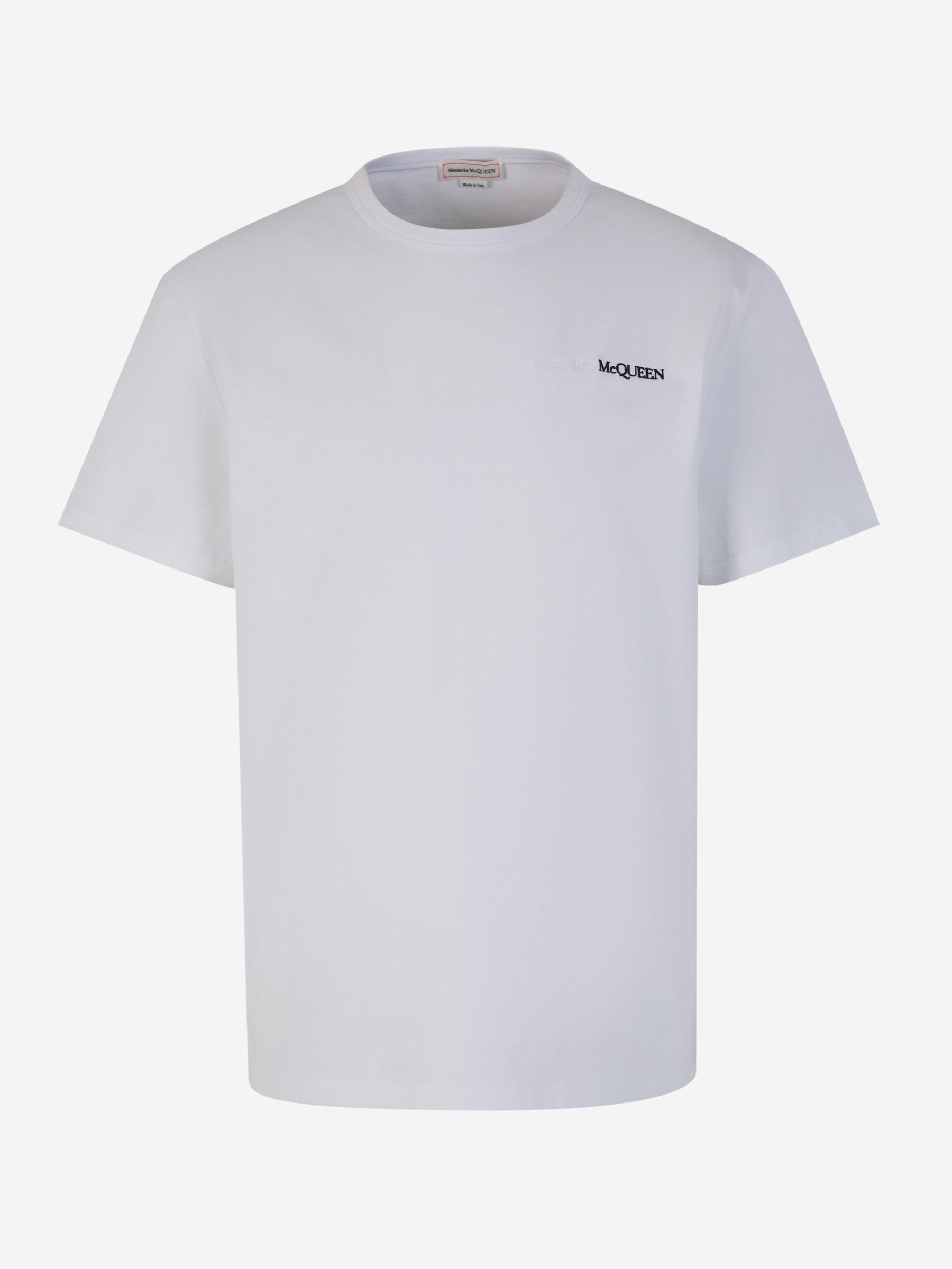 Outlet online McQueen Hombre Camiseta Logo Algodón color Blanco sku 553-003586 01 - Foto 1