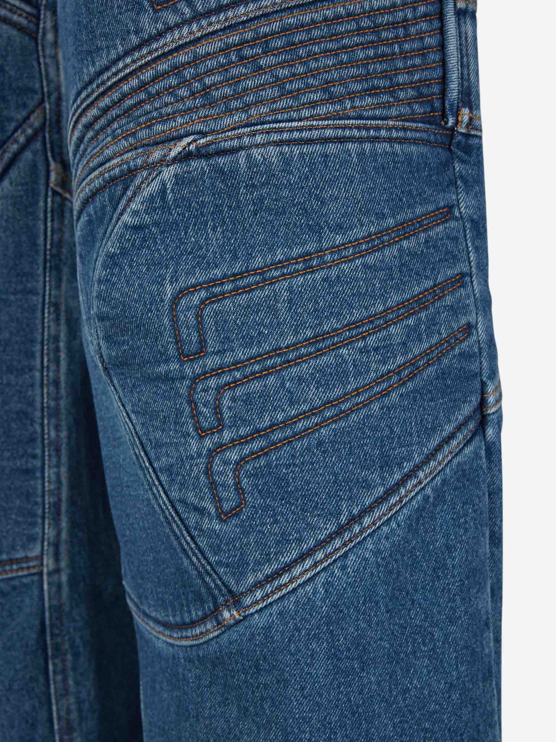 Outlet online Acne Studios Hombre Jeans Wide Leg Biker color Azul Denim sku 522-002565 01 - Foto 5