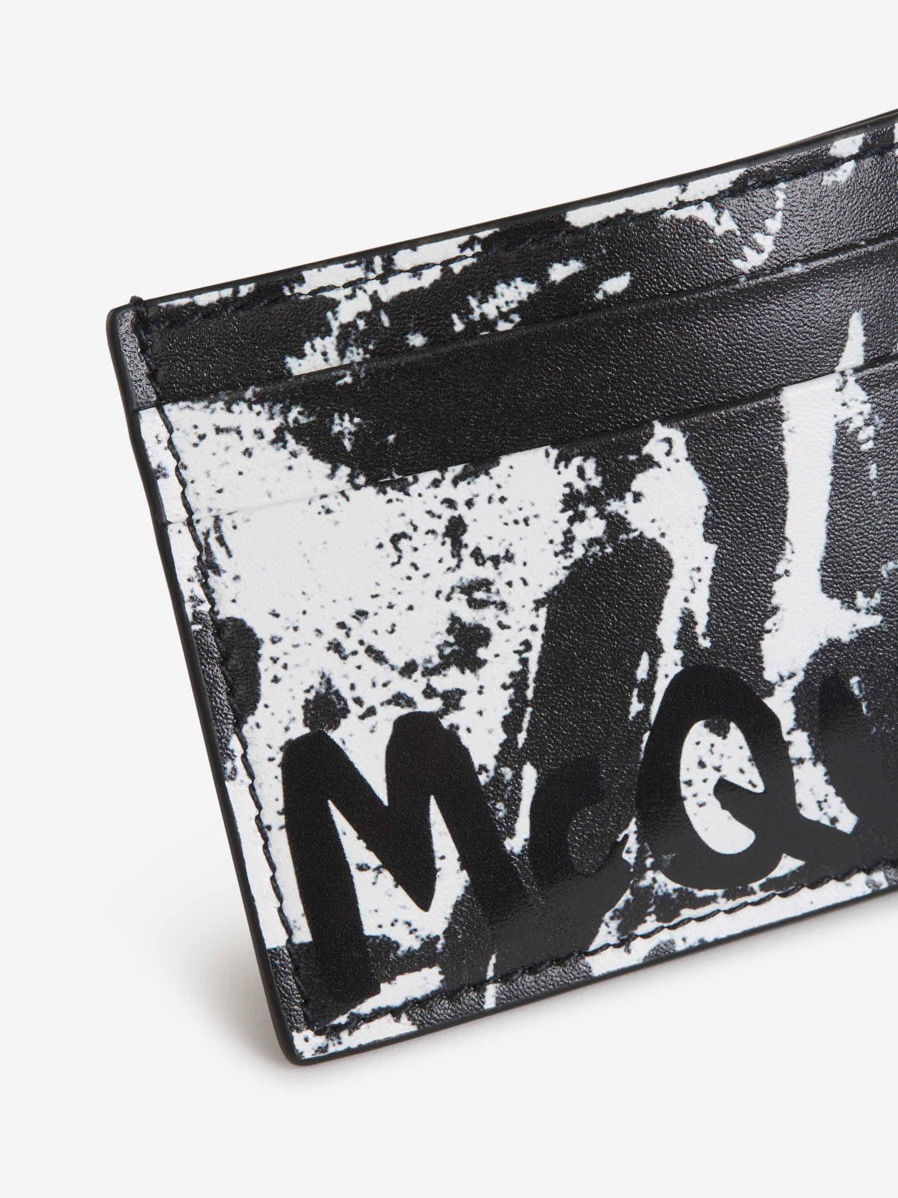 Outlet online McQueen Hombre Tarjetero Estampado Piel color Negro sku 691-001276 01 - Foto 4