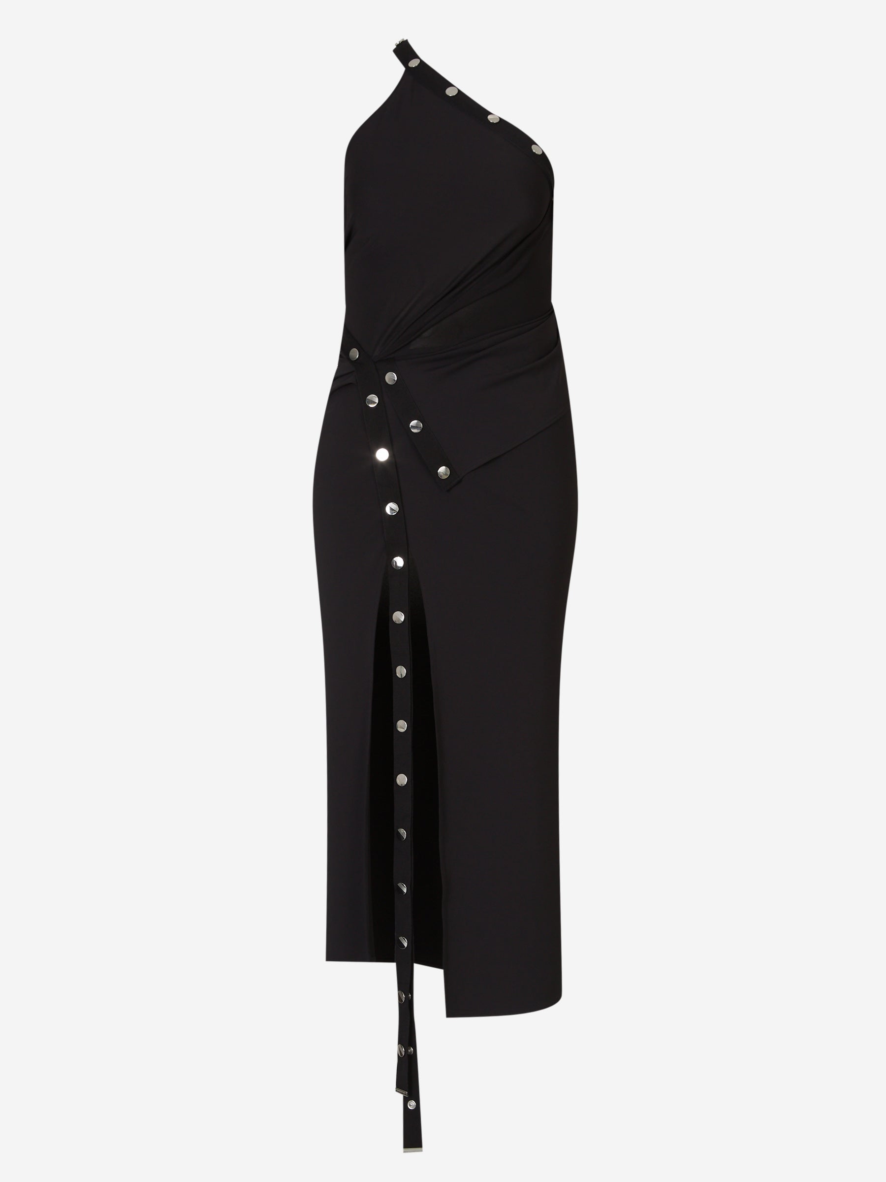 Outlet online The Attico Mujer Vestido Midi Botones color Negro sku 721-000173 01 - Foto 1