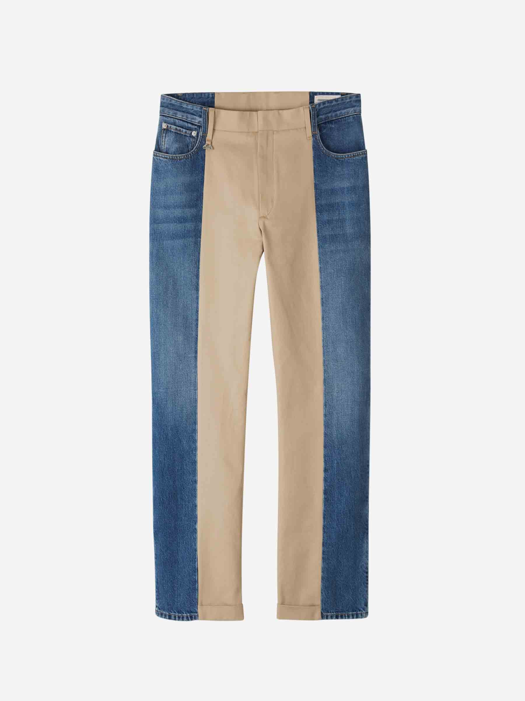 Outlet online Alexander McQueen Hombre Pantalones Cinco Bolsillos Bicolor color Multicolor sku 521-002971 01 - Foto 1