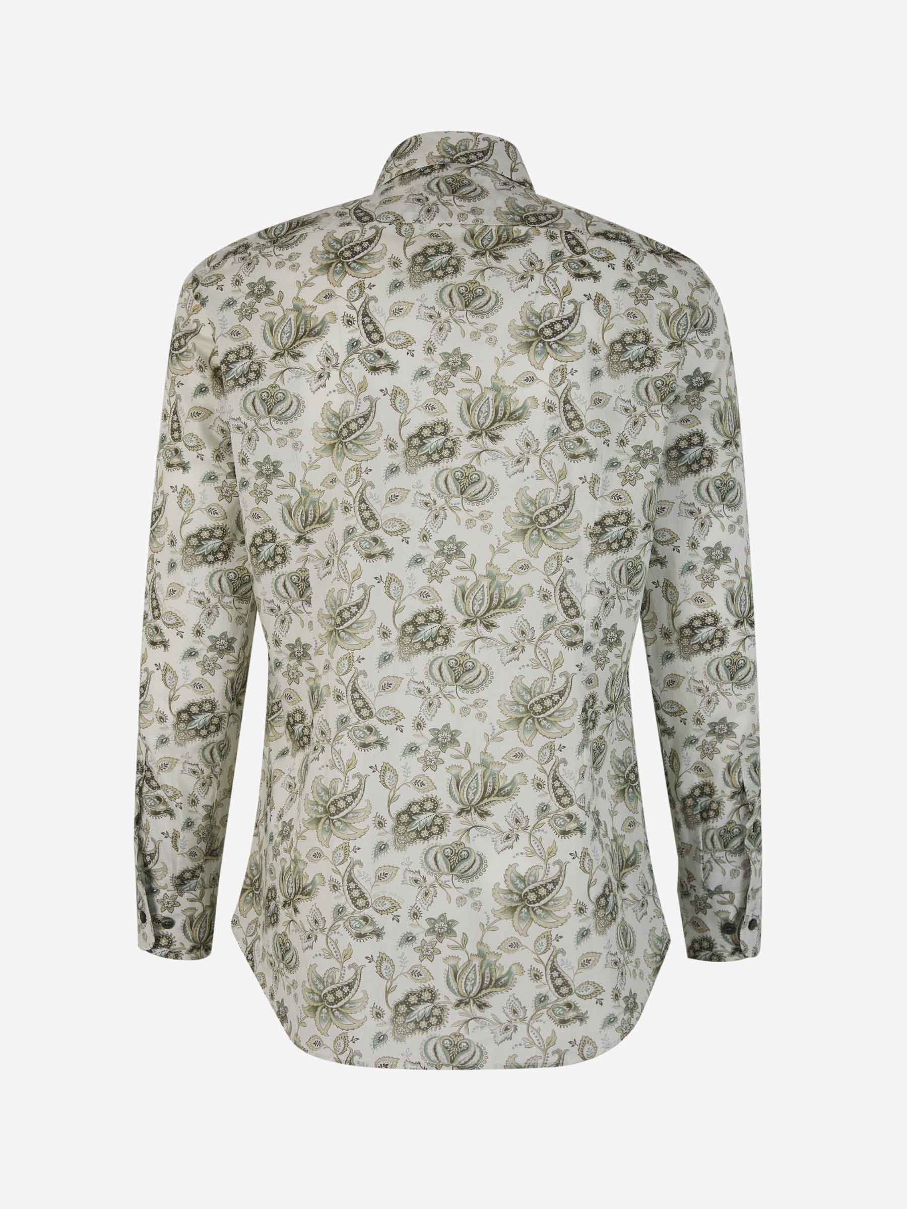 Outlet online Etro Hombre Camisa Algodón Flores color Verde Menta sku 531-006207 01 - Foto 2