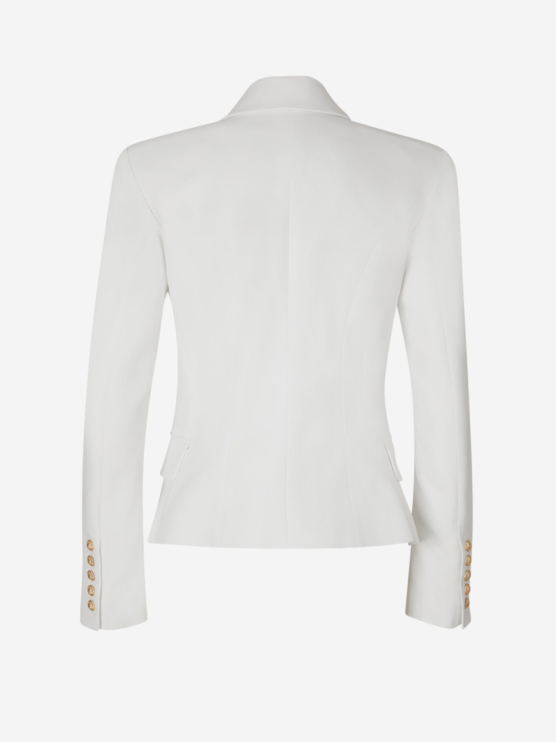 Outlet online Balmain Mujer Blazer Grain De Poudre color Blanco sku 741-002193 01 - Foto 2